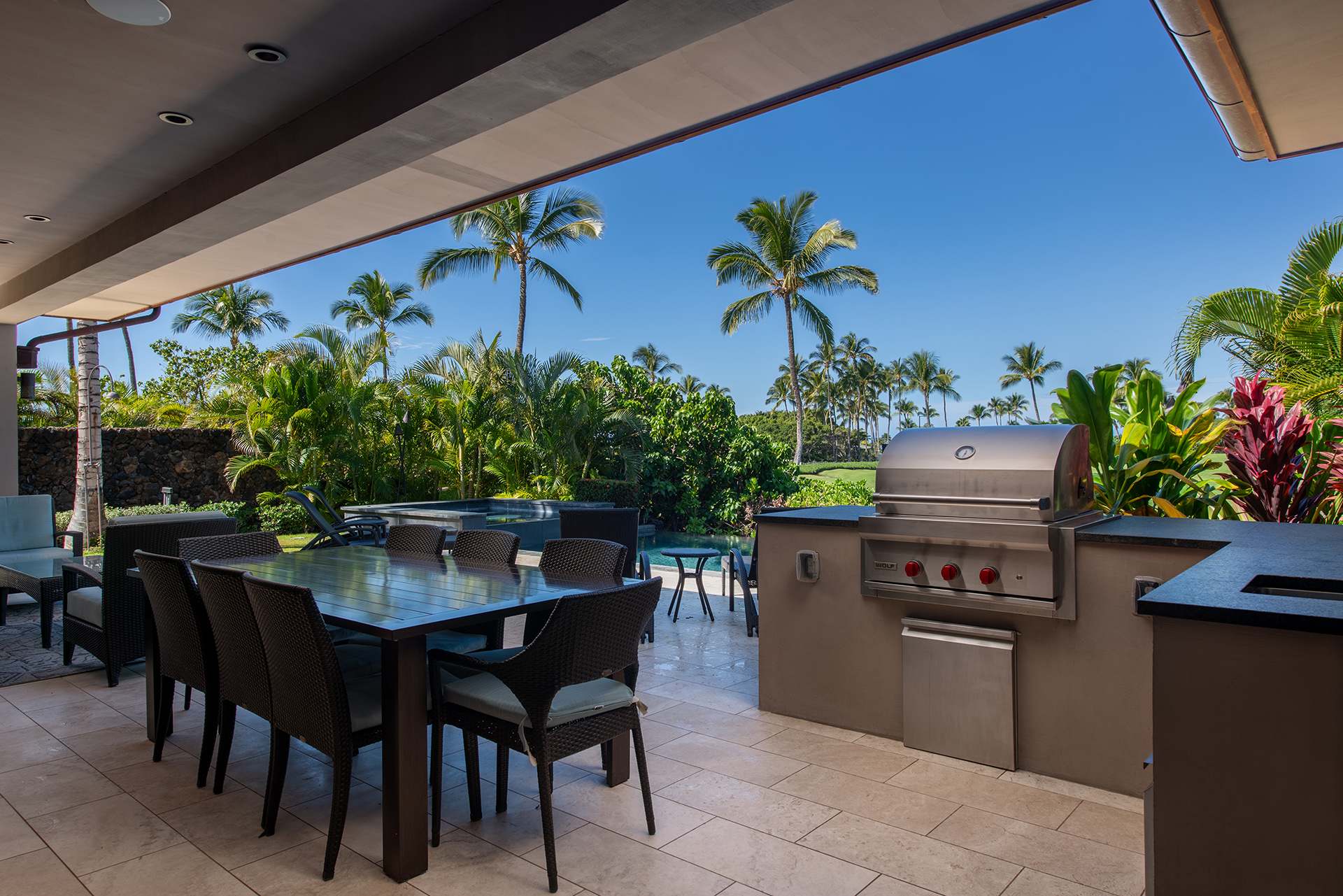 Outdoor Dining/BBQ | Hale Nanea at Residences of Laulea, Big Island, Hawaii, by Luxus Vacation Properties