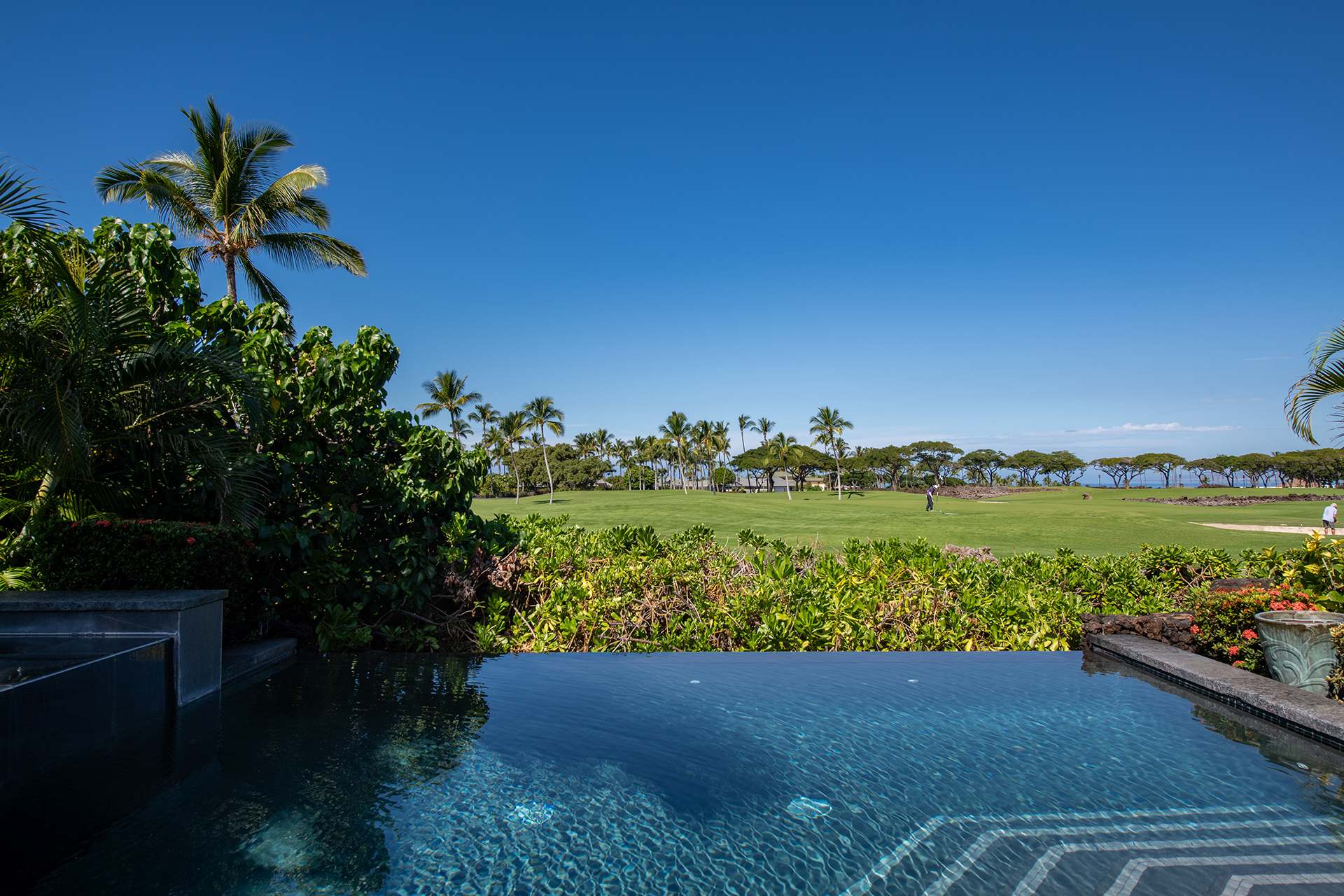 Lanai & Pool/Hot Tub | Hale Nanea at Residences of Laulea, Big Island, Hawaii, by Luxus Vacation Properties