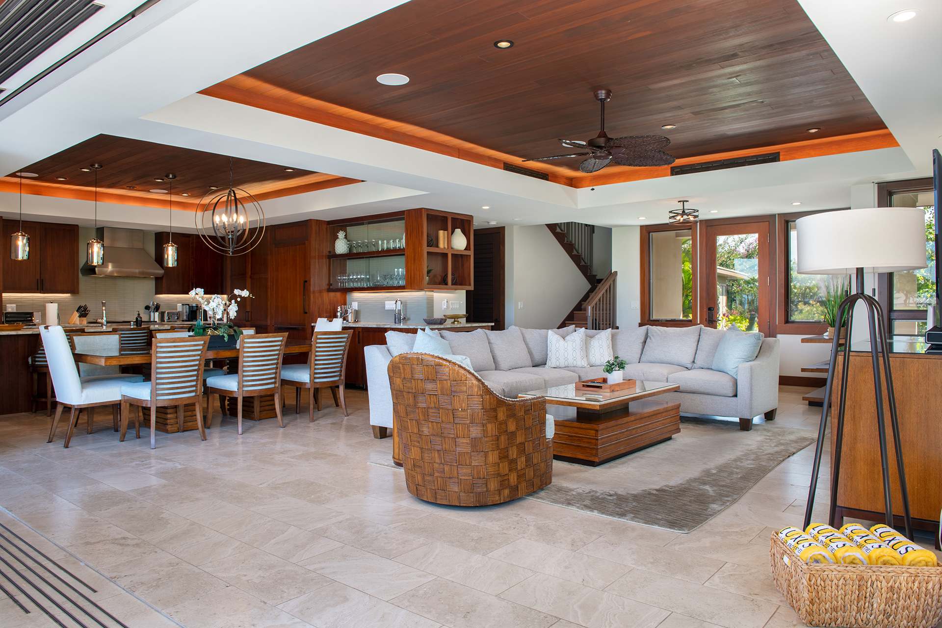 Living Room | Hale Nanea at Residences of Laulea, Big Island, Hawaii, by Luxus Vacation Properties