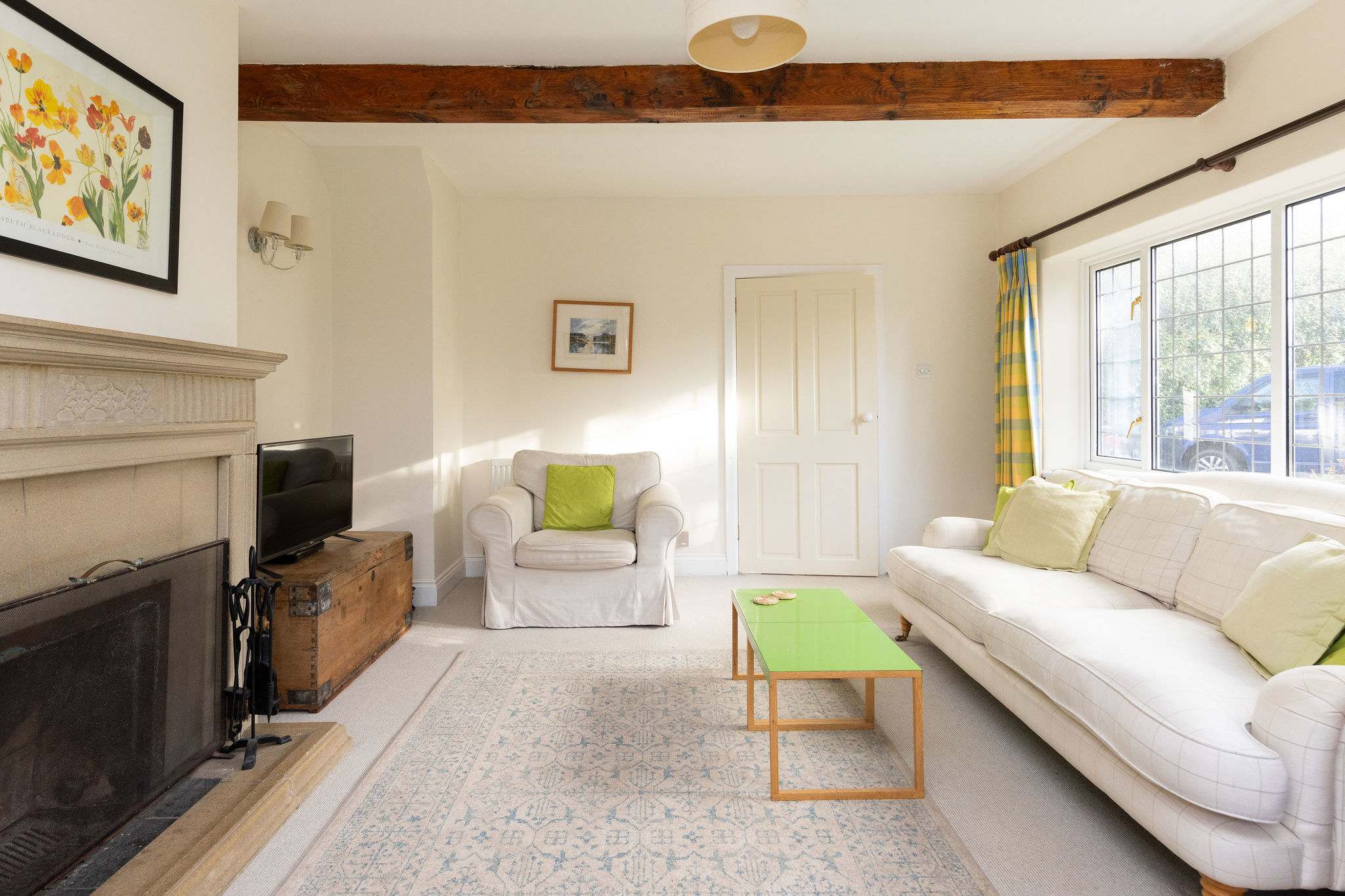 Relax after a day at the coast with generous seating