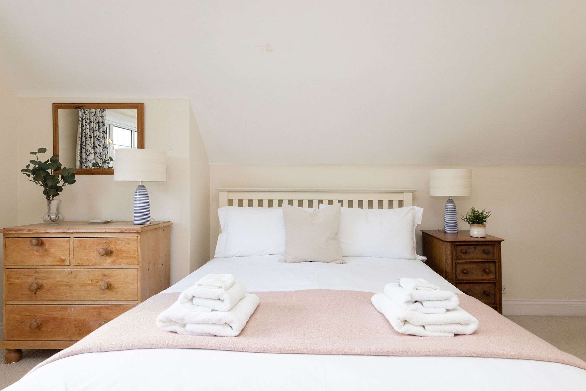 Master bedroom with king bed and plenty of storage