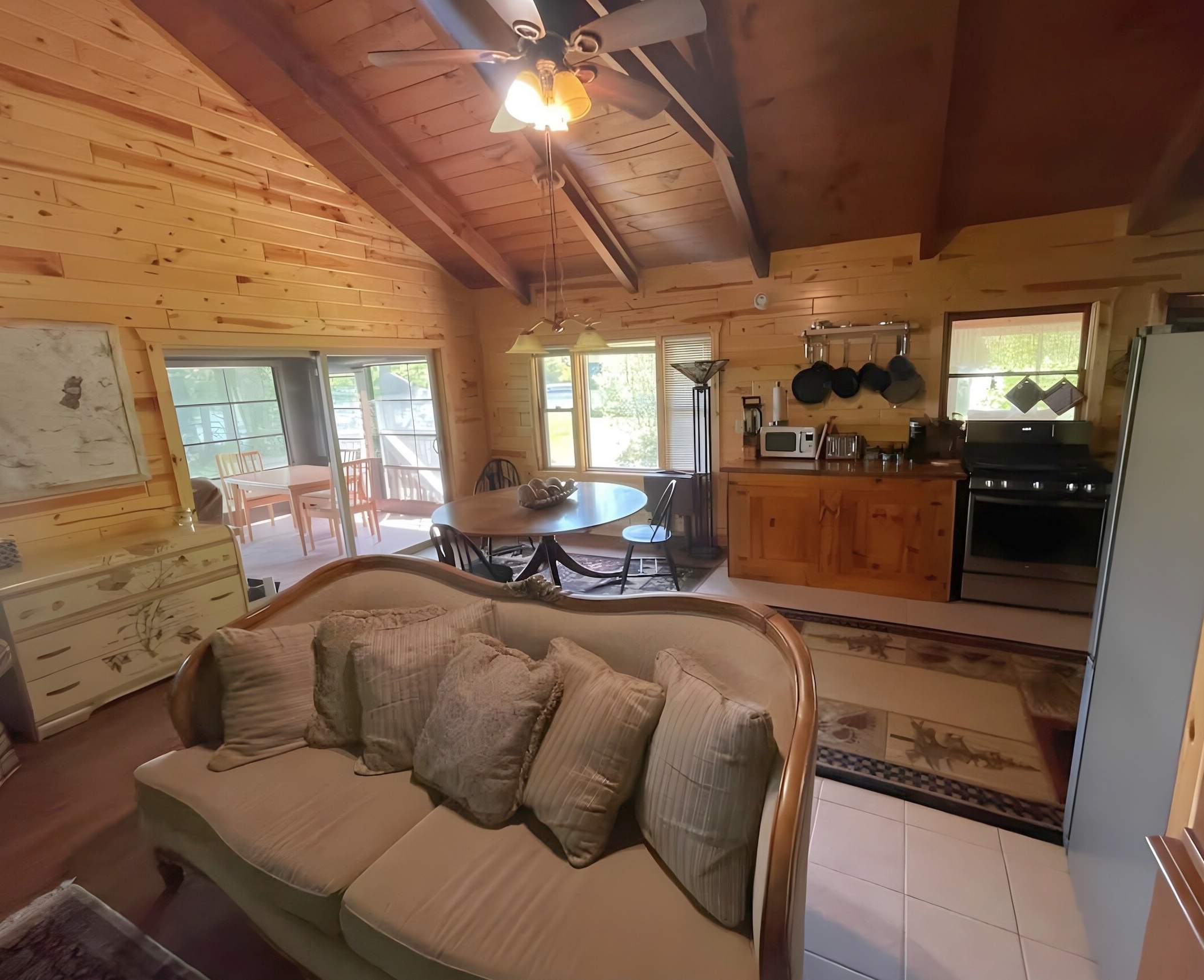 Waterfront Cabin with Private Lake Access & Fire Pit — Lac du Flambeau, WI — vacation rental