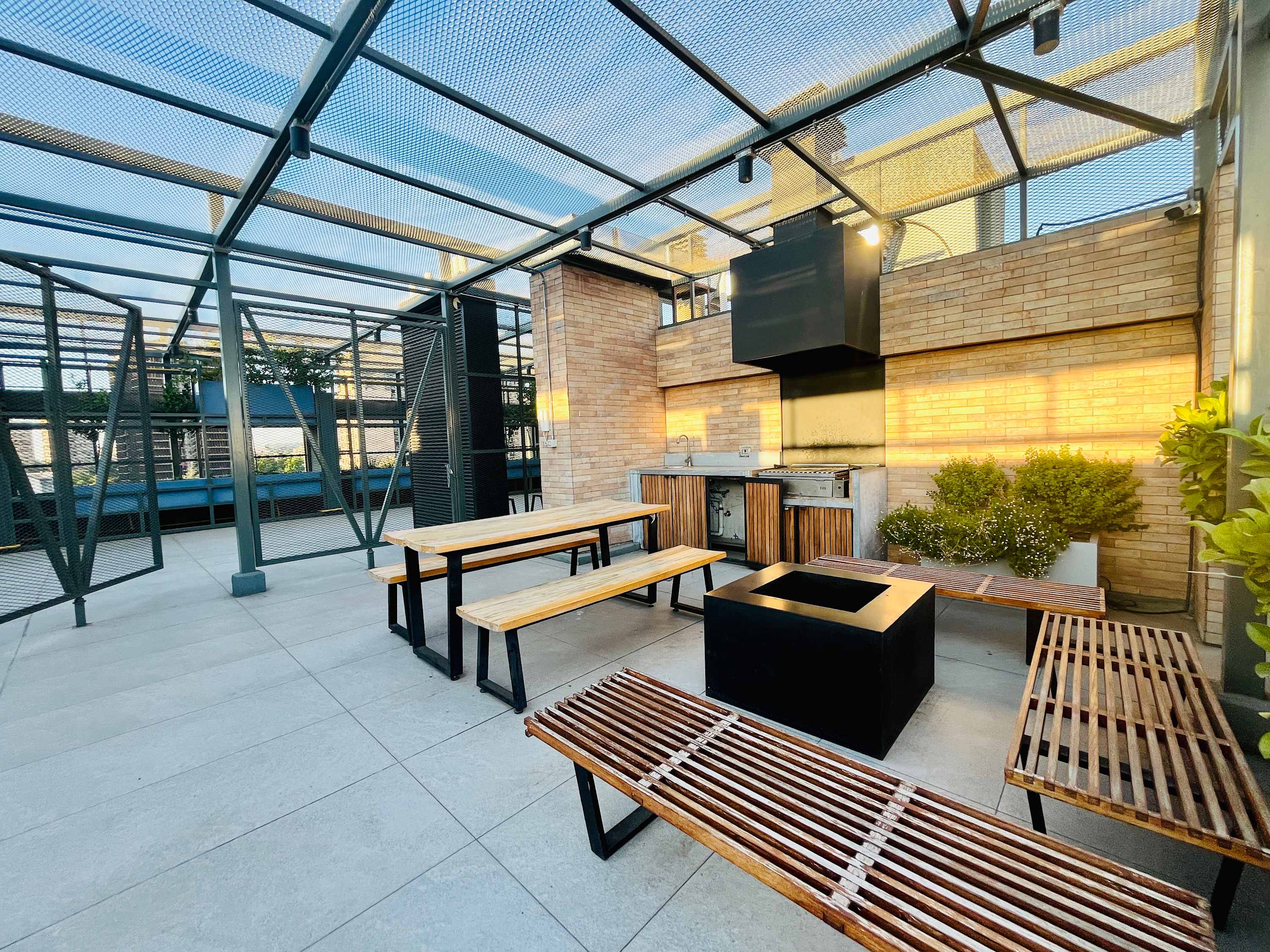 Modern Studio in Downtown Santiago w/ A/C & Gym
