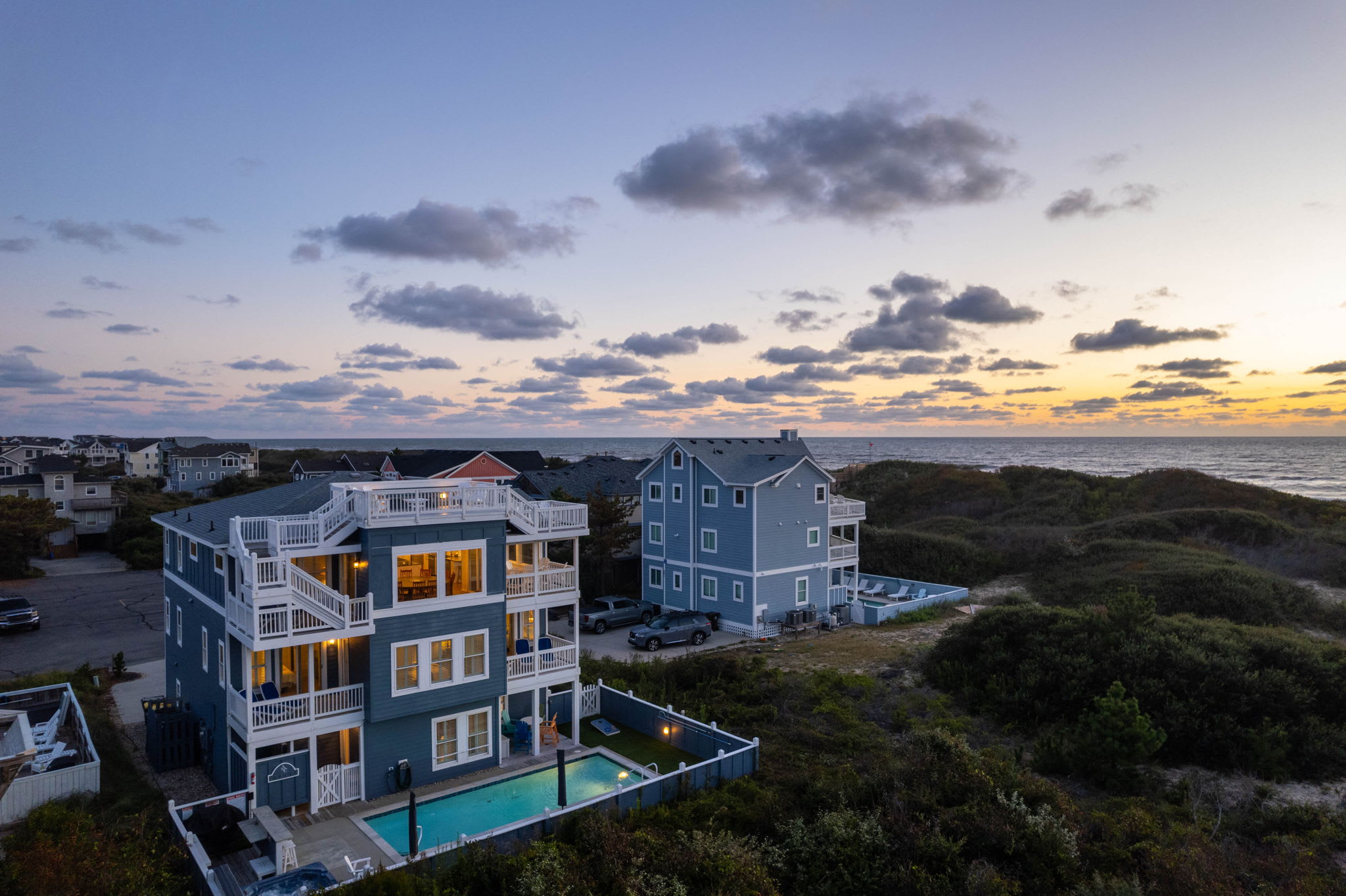 Luxury Semi-Oceanfront Escape with Private Pool — Corolla, NC — vacation rental