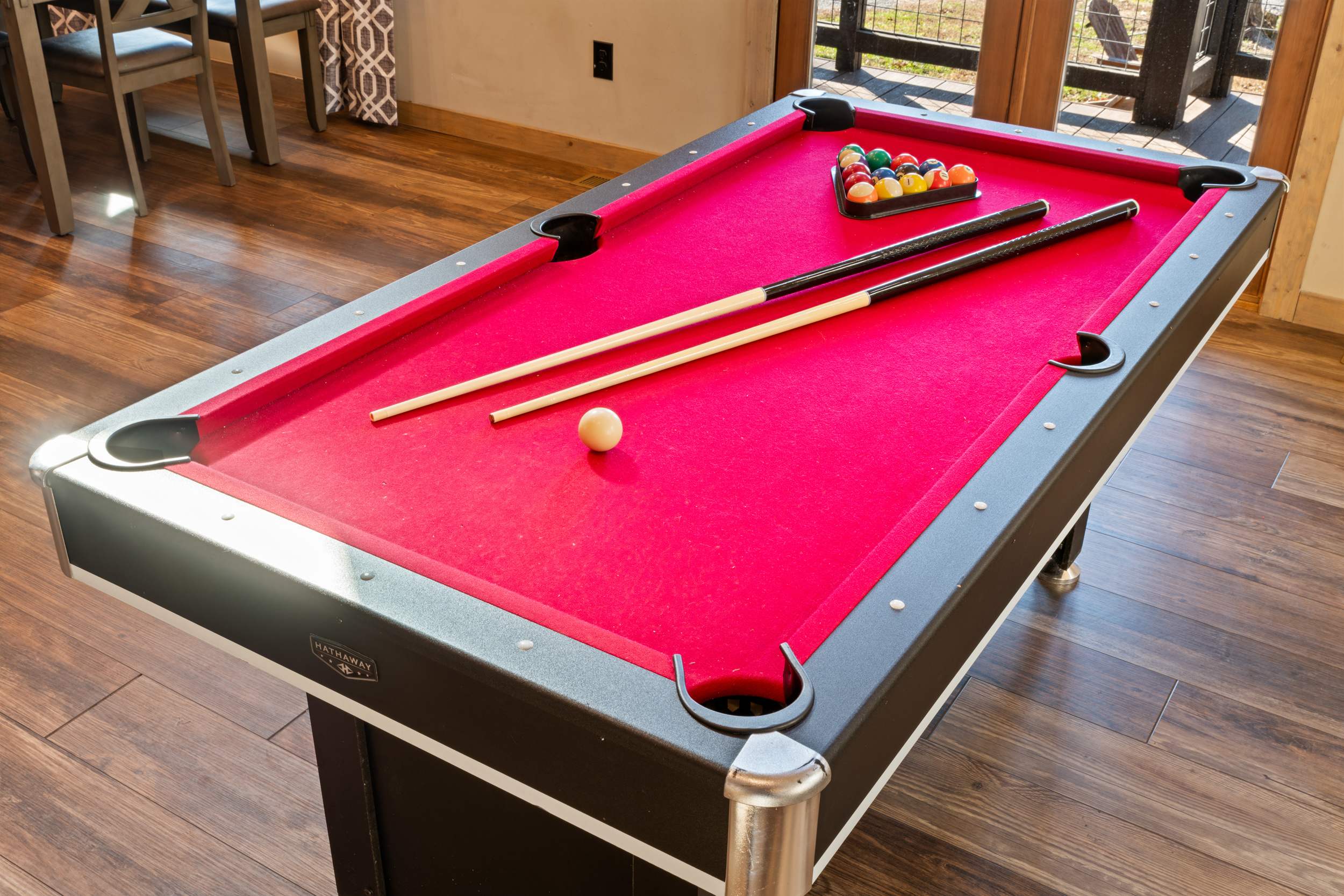 Challenge the crew on the combo ping pong/pool table—game night, sorted!