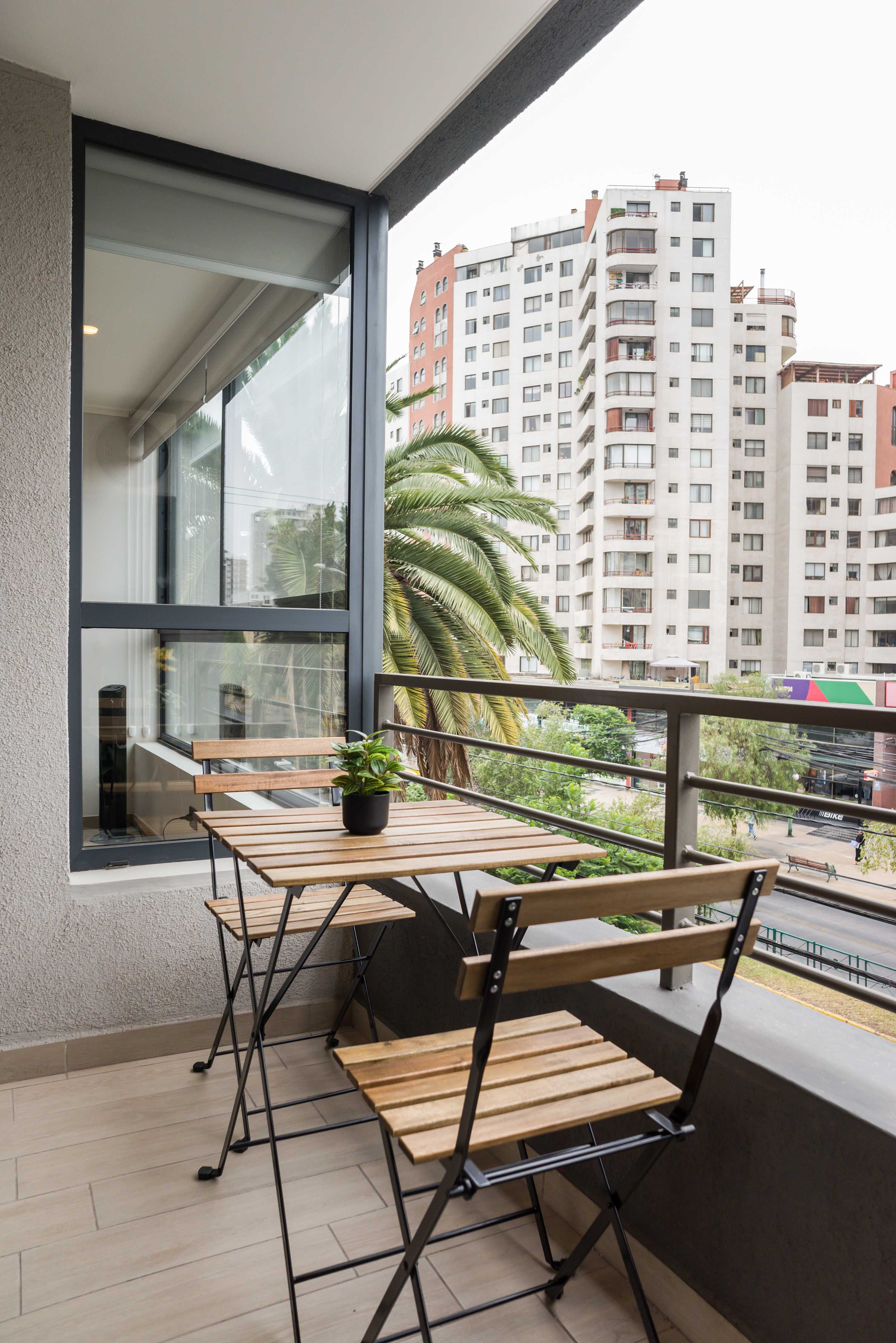 Relax on your private balcony with stunning city views, ideal for sipping coffee or unwinding after a day of exploring.