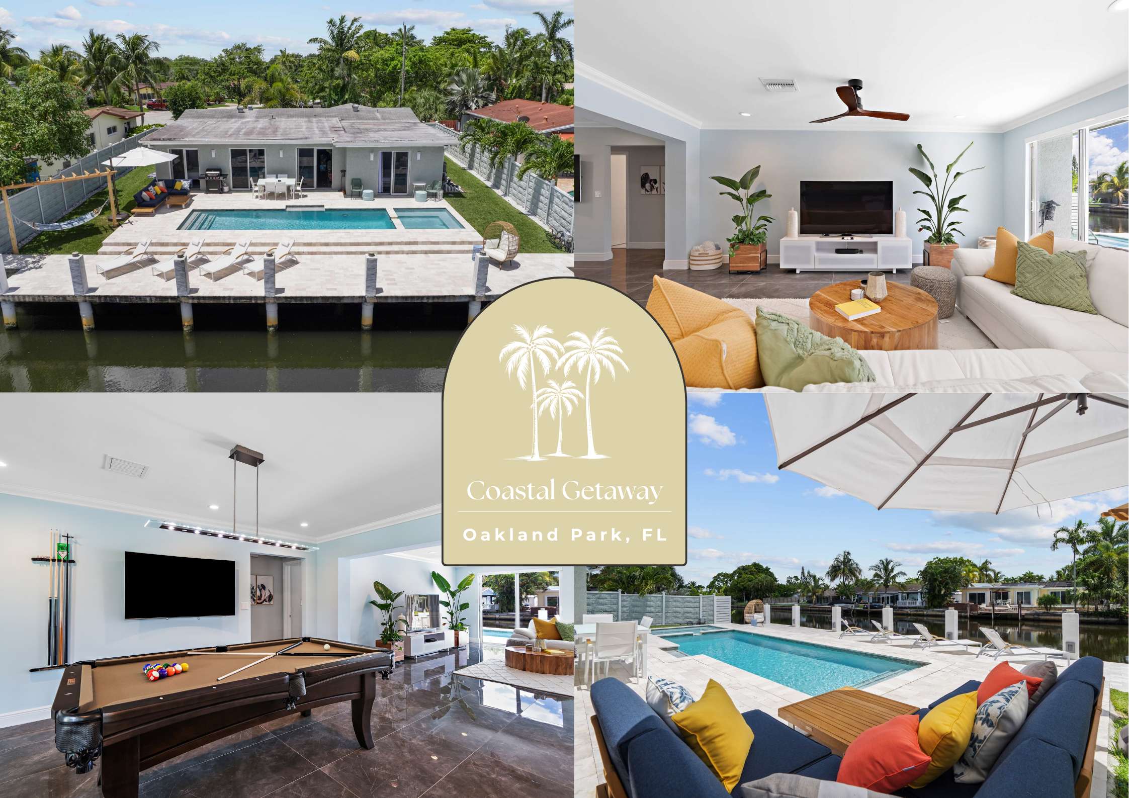 Waterfront Oasis • Private Pool  • Pool Table — Oakland Park, FL — vacation rental