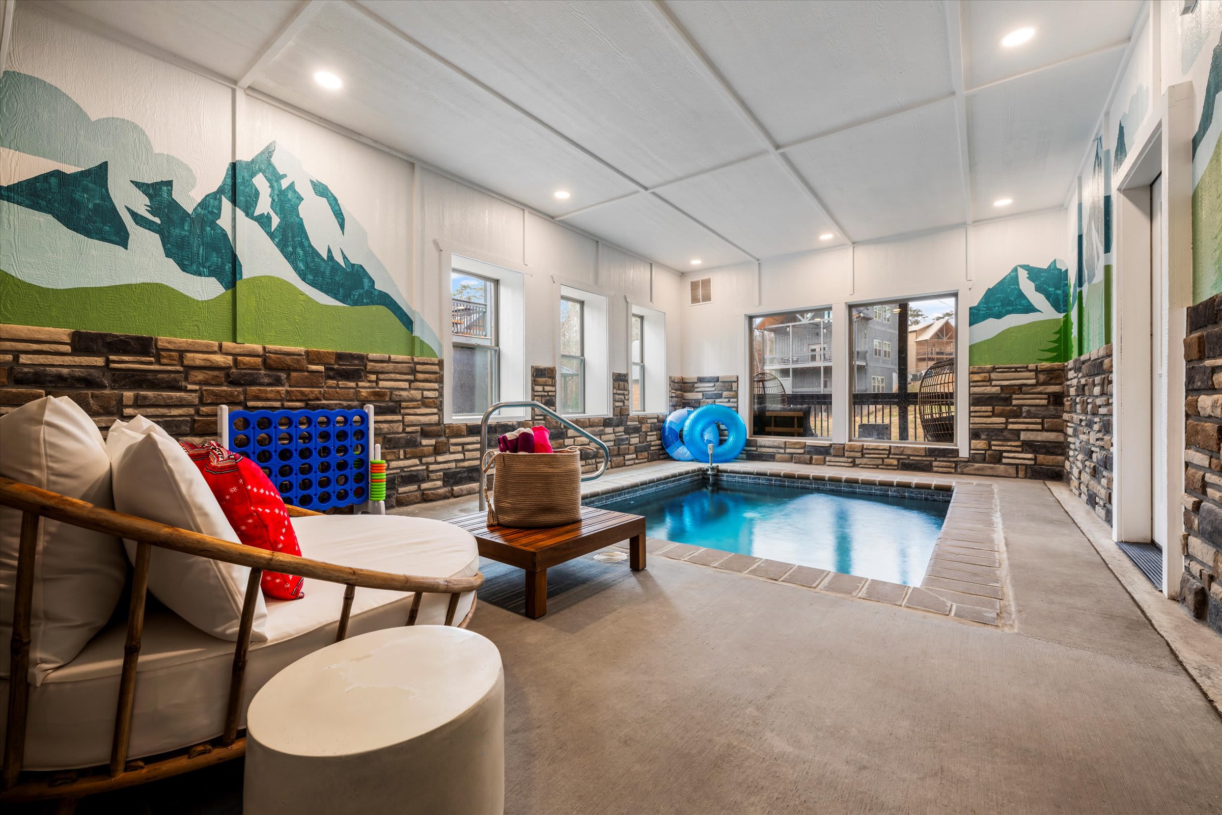 Cozy cabin w/ game room & indoor pool