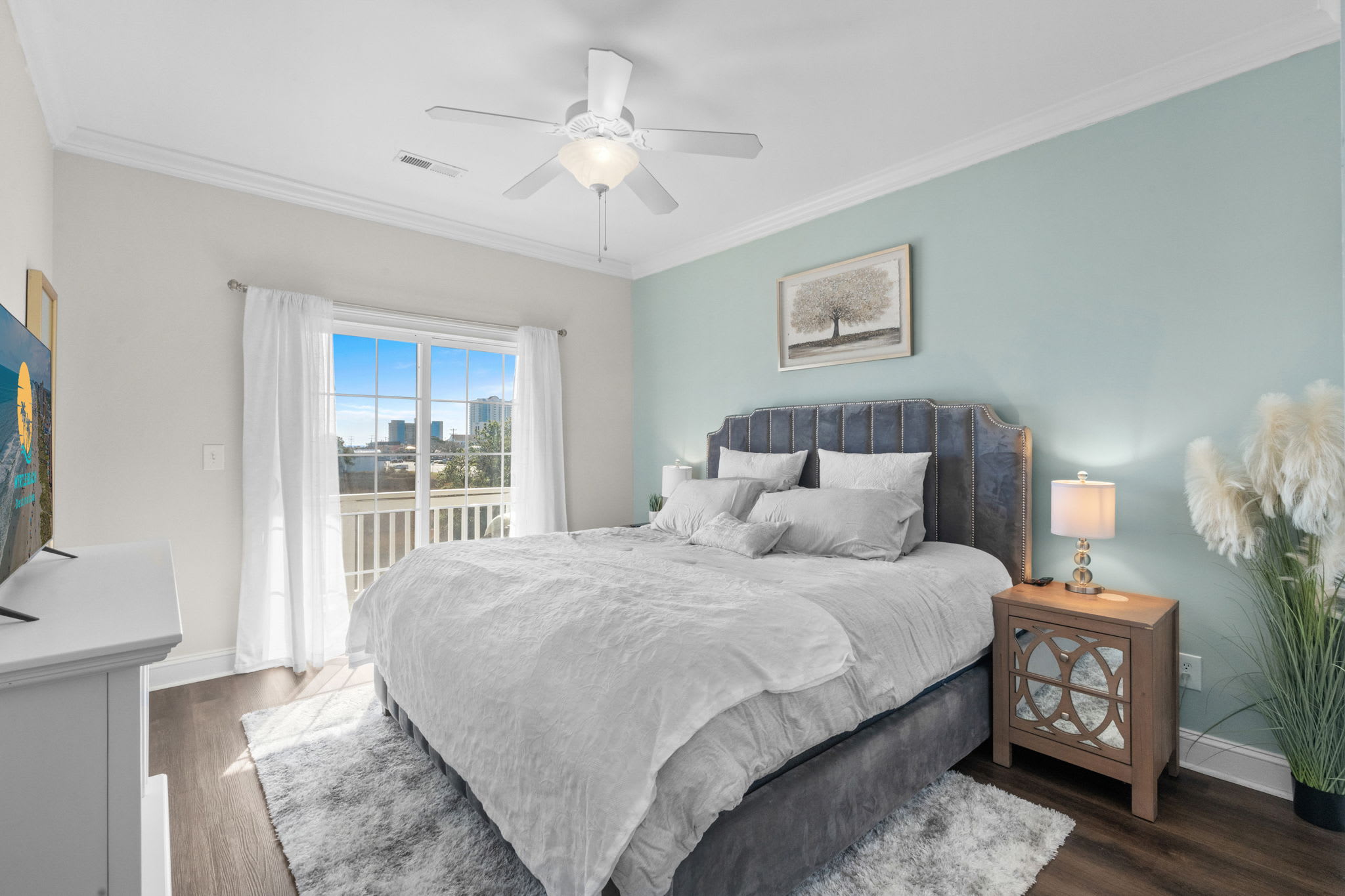 Bedroom 1 with balcony access
