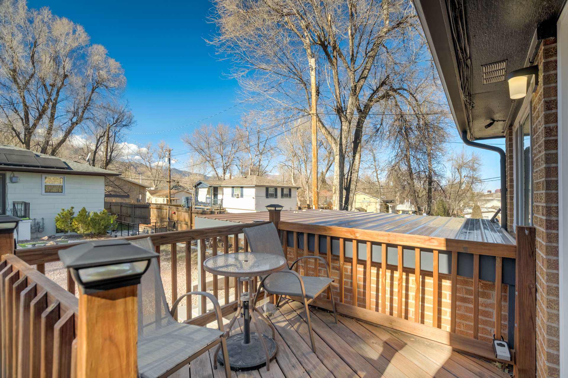 Old Broadmoor Condo Private Deck Washer Dryer Unit — Colorado Springs, CO — vacation rental