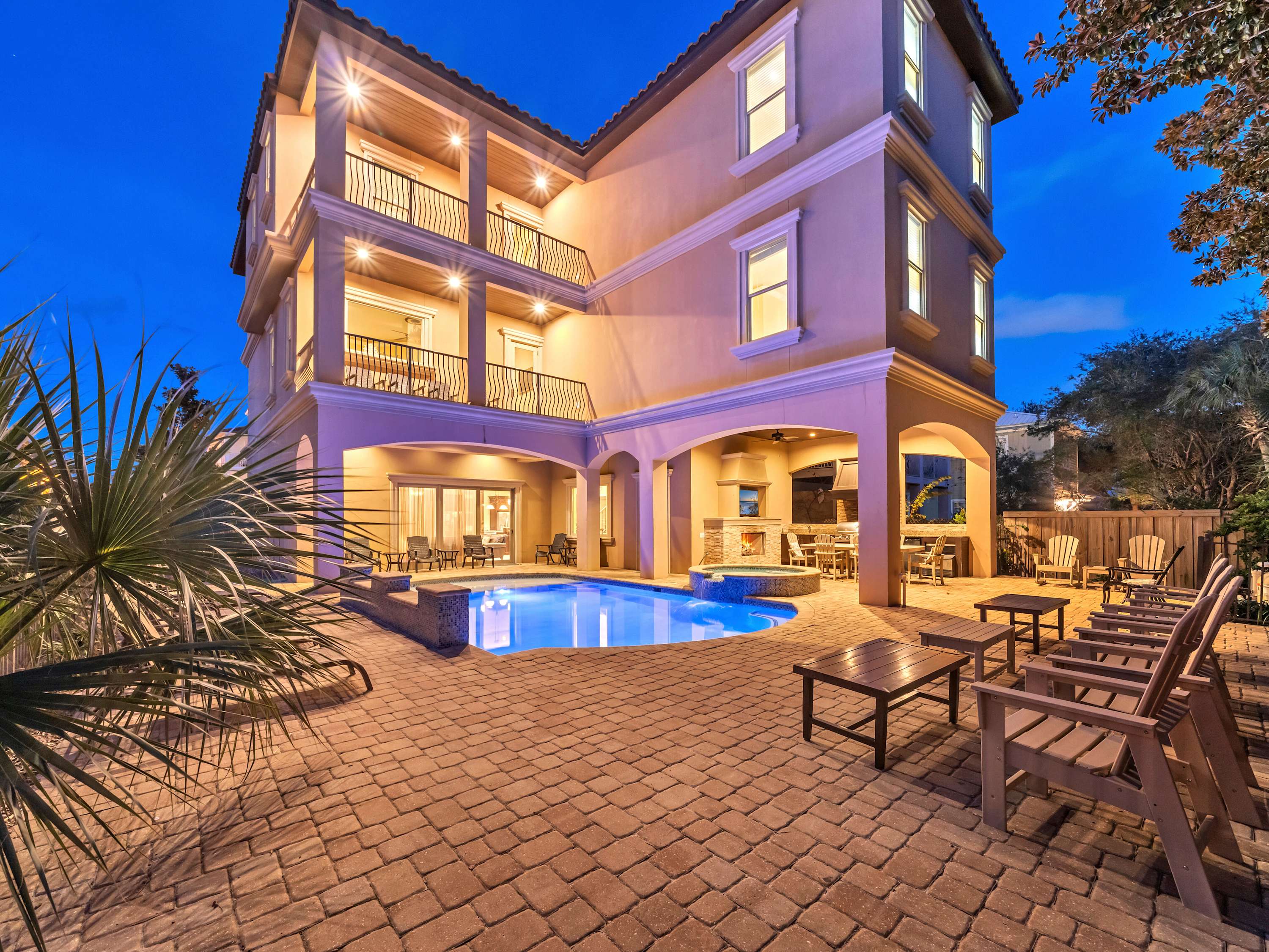 Aegean – 9 Bedroom Luxury Vacation Rental in Frangista Beach | Private Pool, Summer Kitchen, Sleeps 36 — Miramar Beach, FL — vacation rental