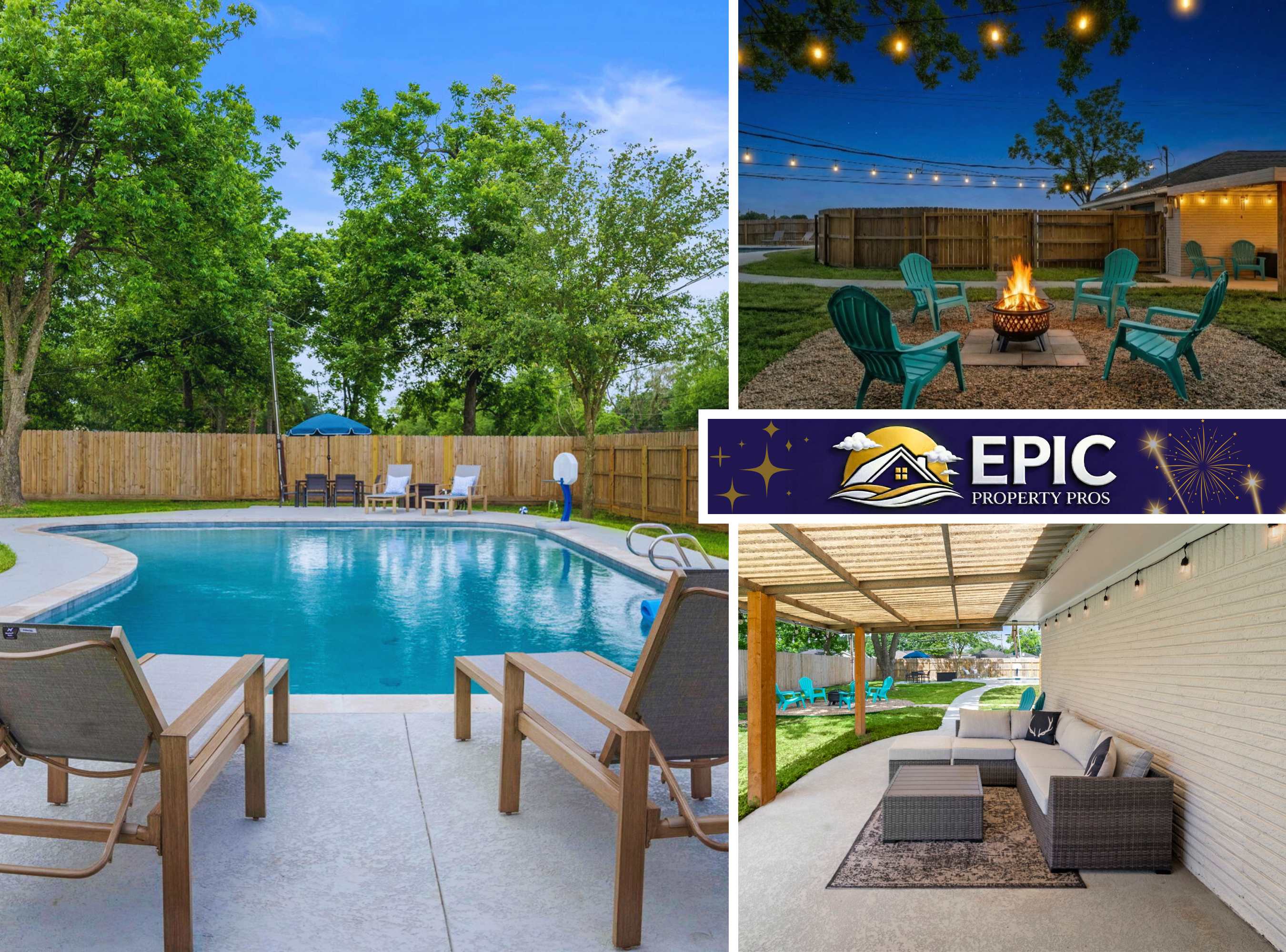 Ultimate Fun Escape:Pool |Arcade|Fire Pit Seating — Deer Park, TX — vacation rental