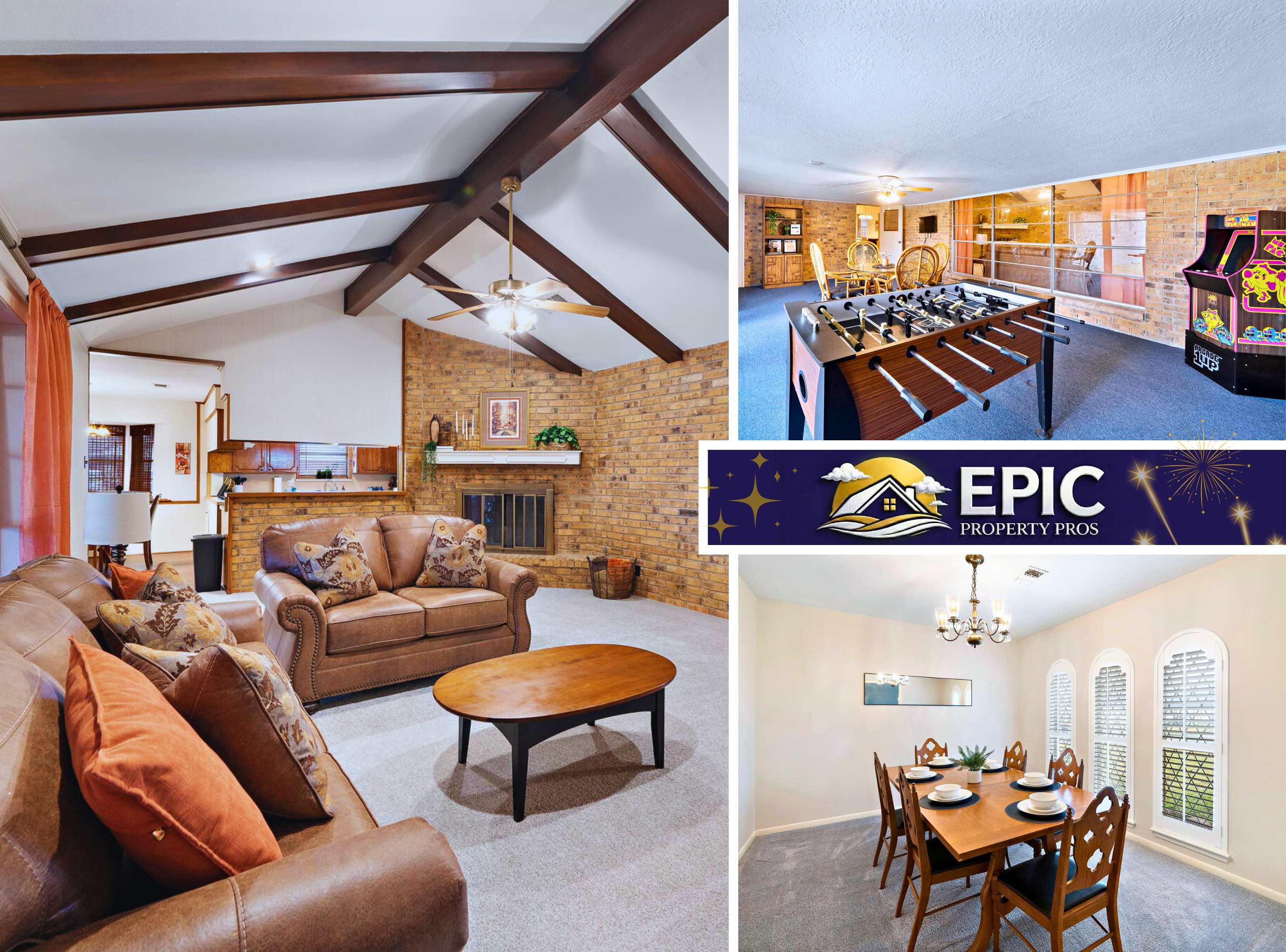 Weekend Escape Cabin:3BR+Sunroom +Games+Views — Baytown, TX — vacation rental