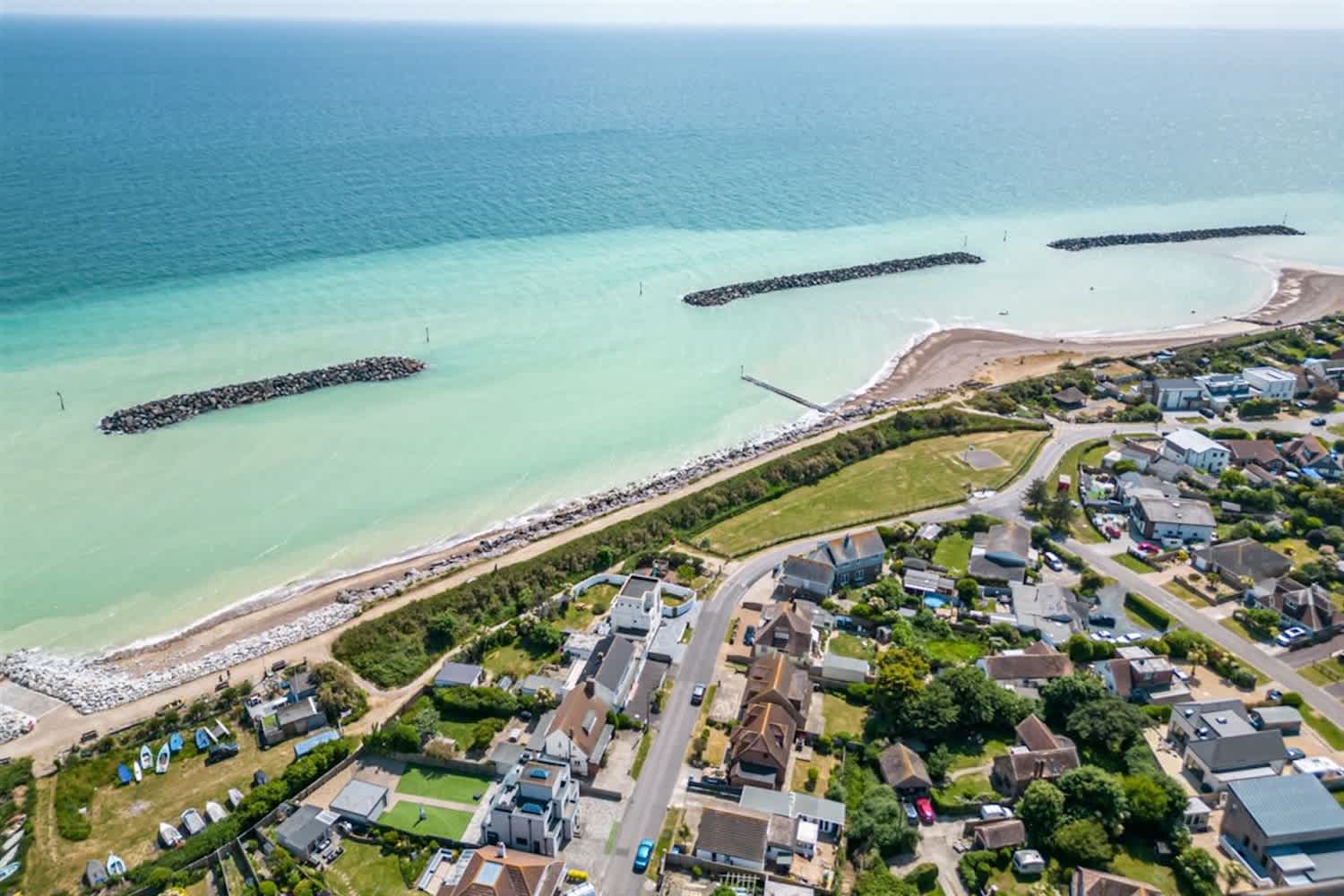 Felpham beach in the summer