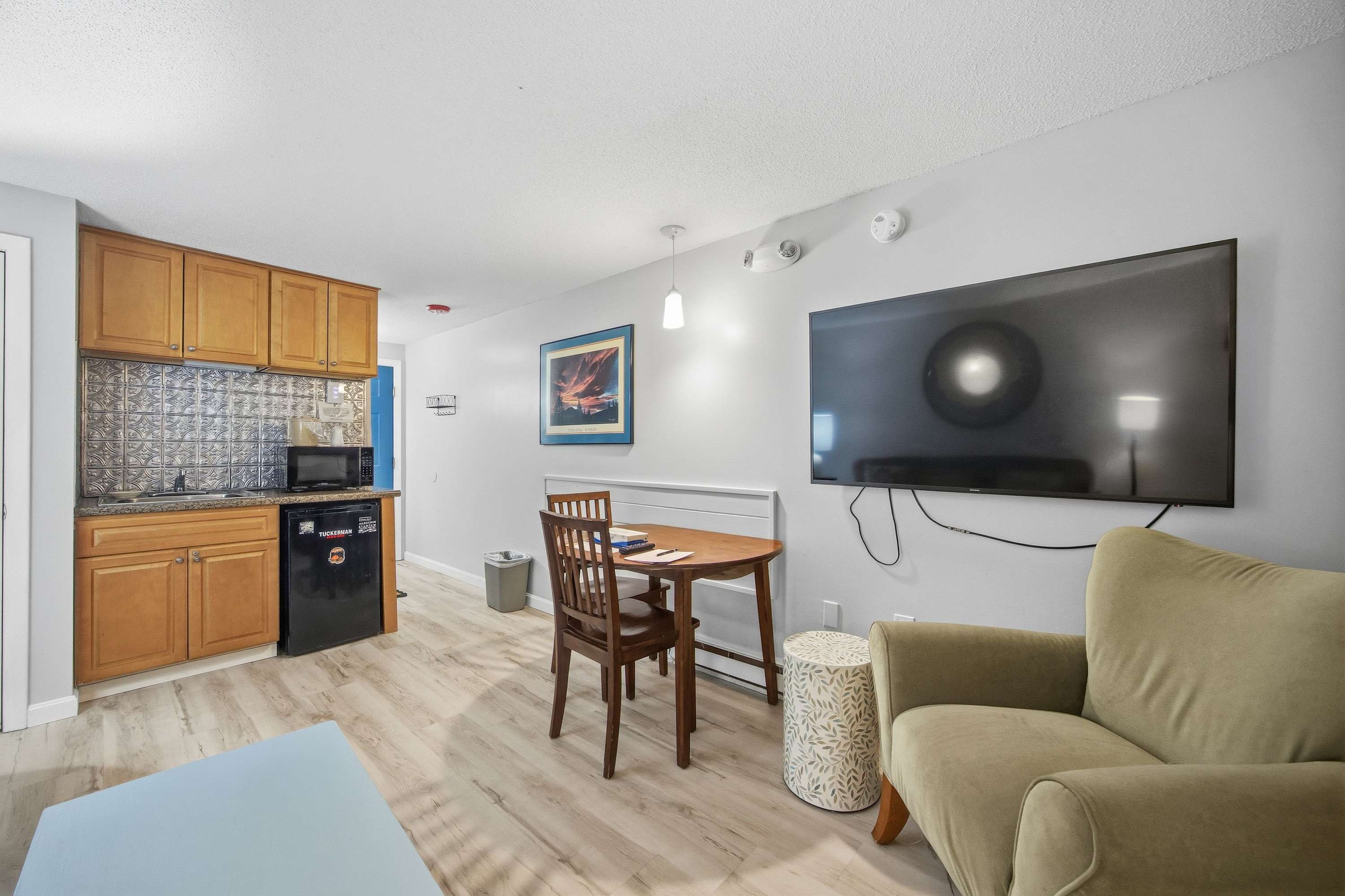 Stream your favorites on the living room smart TV after a day of exploring​