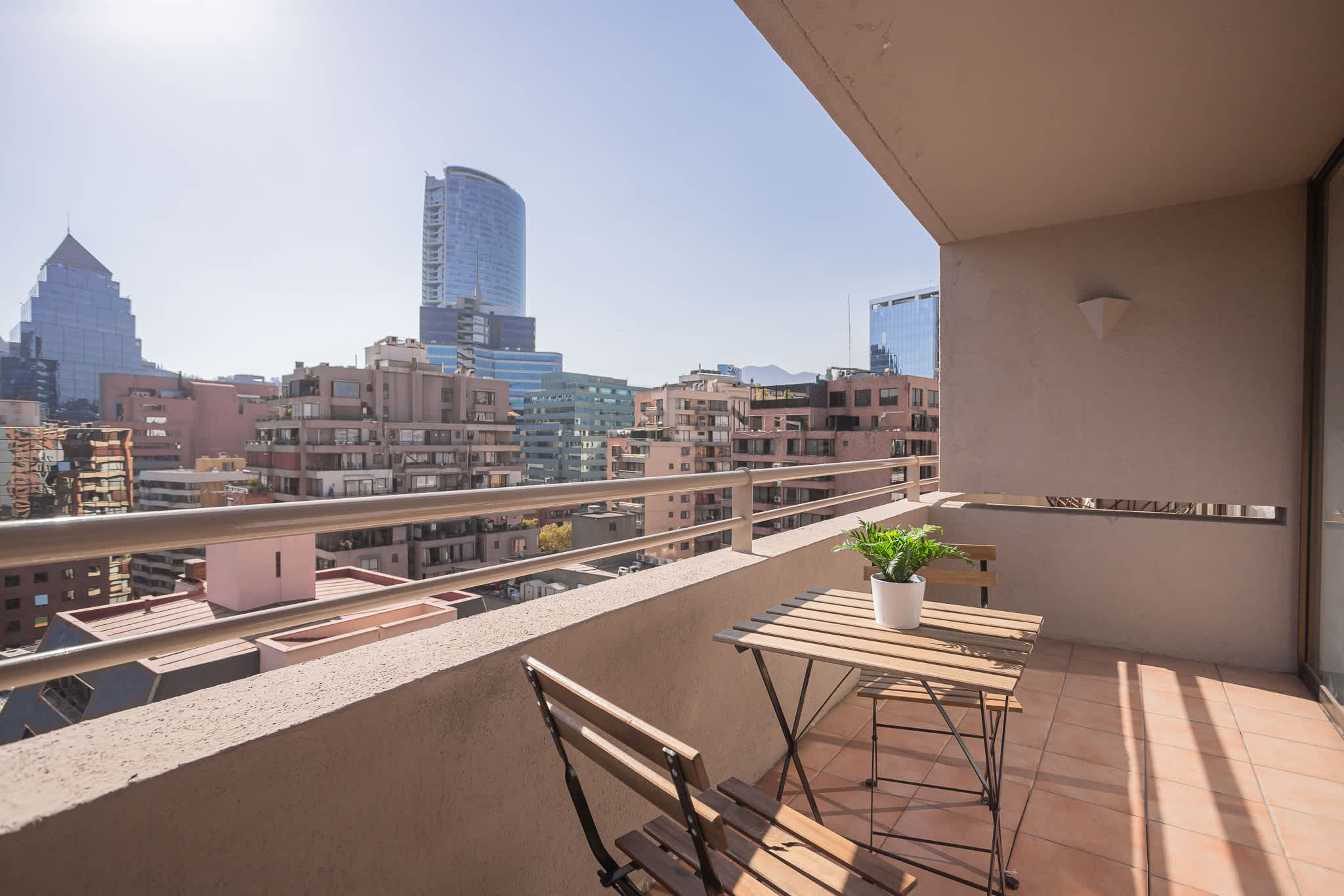 Relax on your private balcony with stunning city views, perfect for morning coffee or evening relaxation.