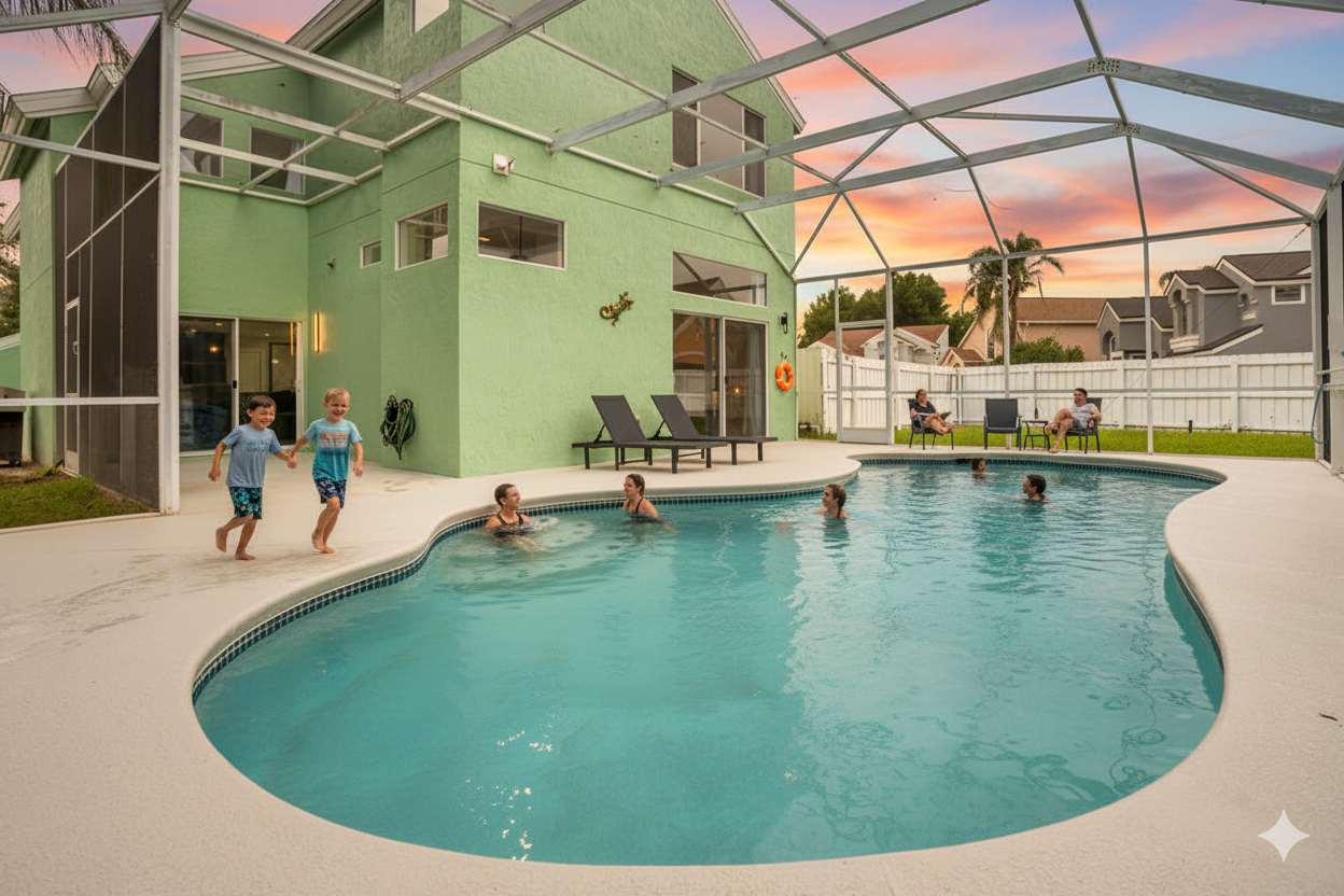 Spacious 5BR home w/ pool & backyard