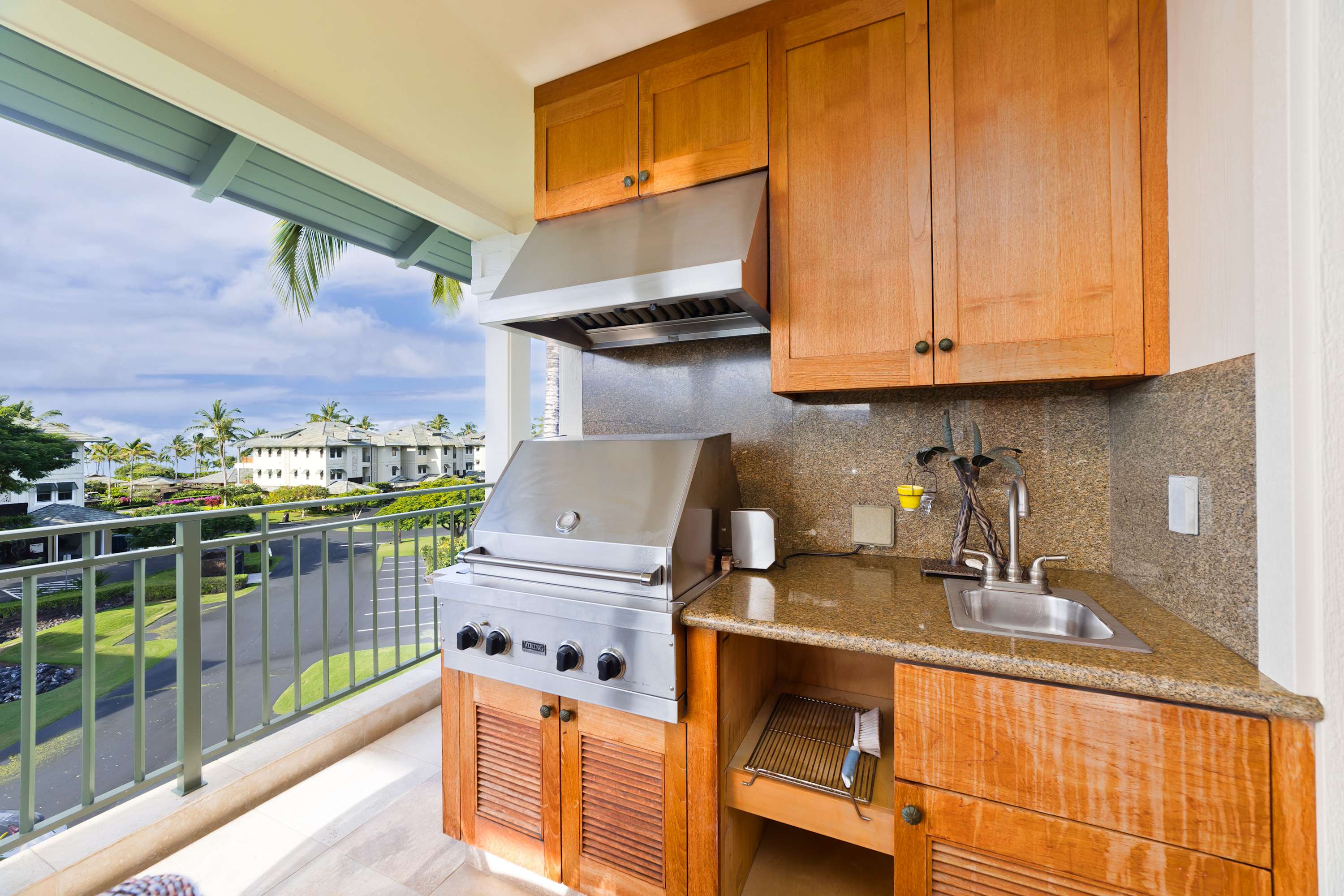 Viking Grill on the lanai