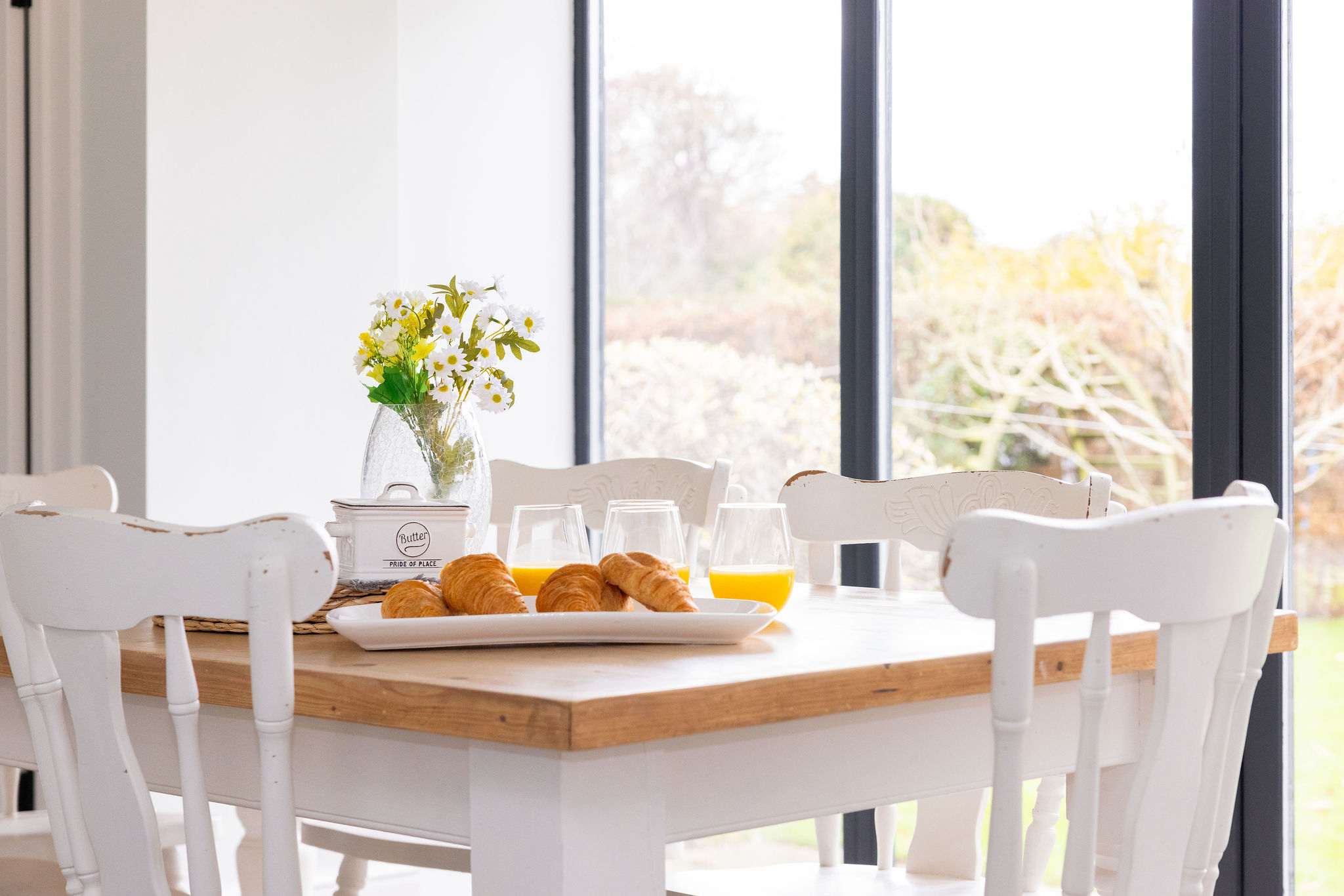 Breakfast overlooking the garden full of birds :) bliss!