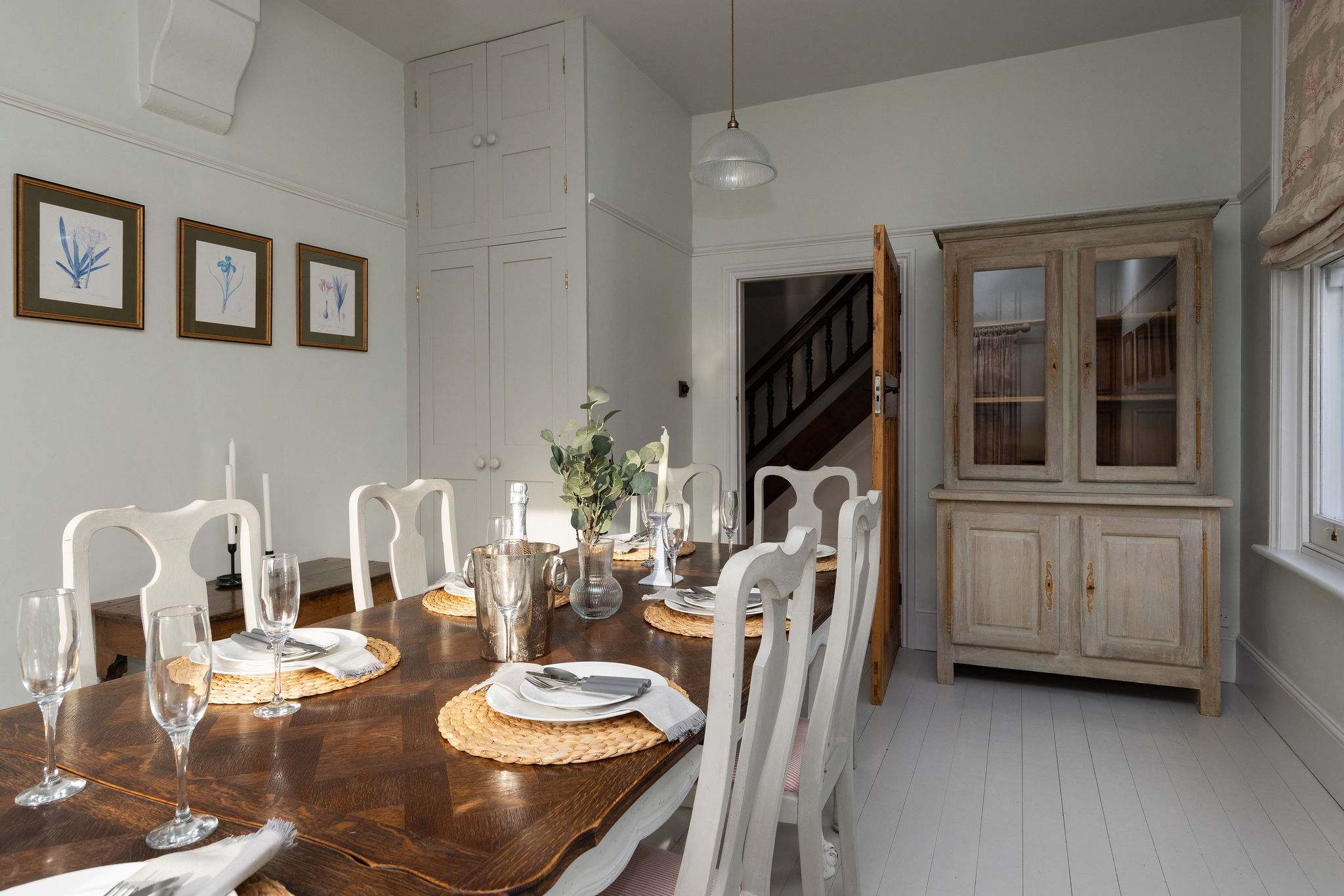 The beautiful dining room