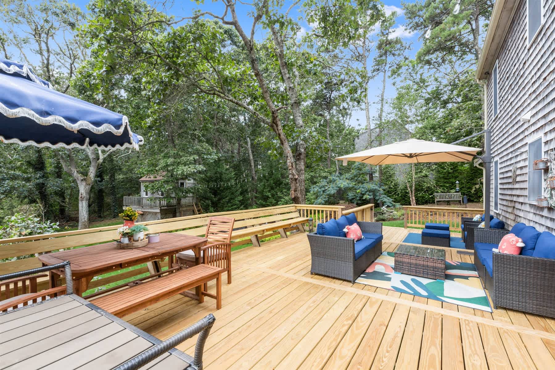 Beautiful Eastham home featuring lush gardens with heated in ground pool 6