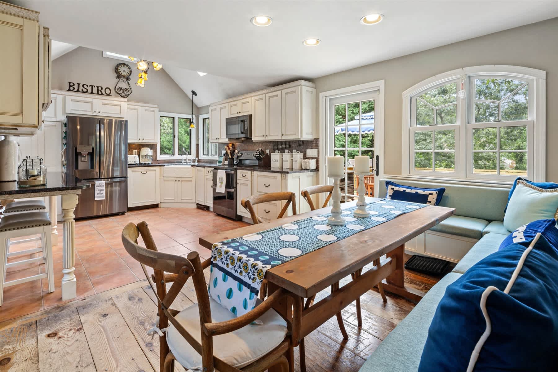 Beautiful Eastham home featuring lush gardens with heated in ground pool 8