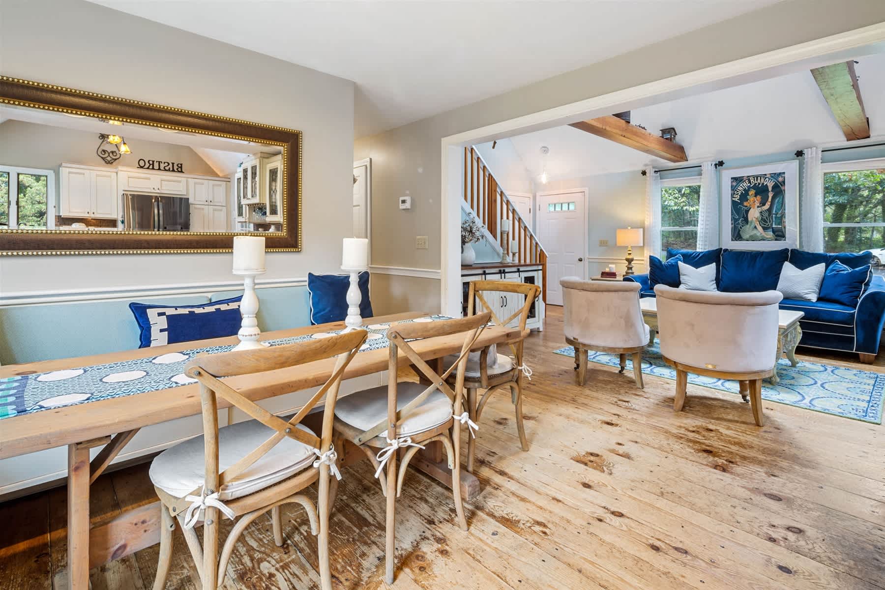 Beautiful Eastham home featuring lush gardens with heated in ground pool 9