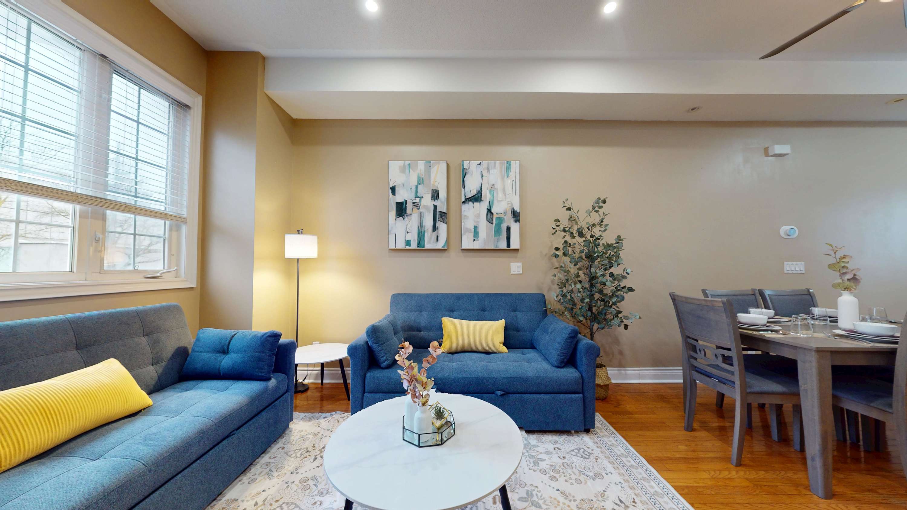 Bright & Inviting Living Room - Relax in a sun-filled living space with a smart TV, natural light, and plenty of room to unwind or gather with loved ones.