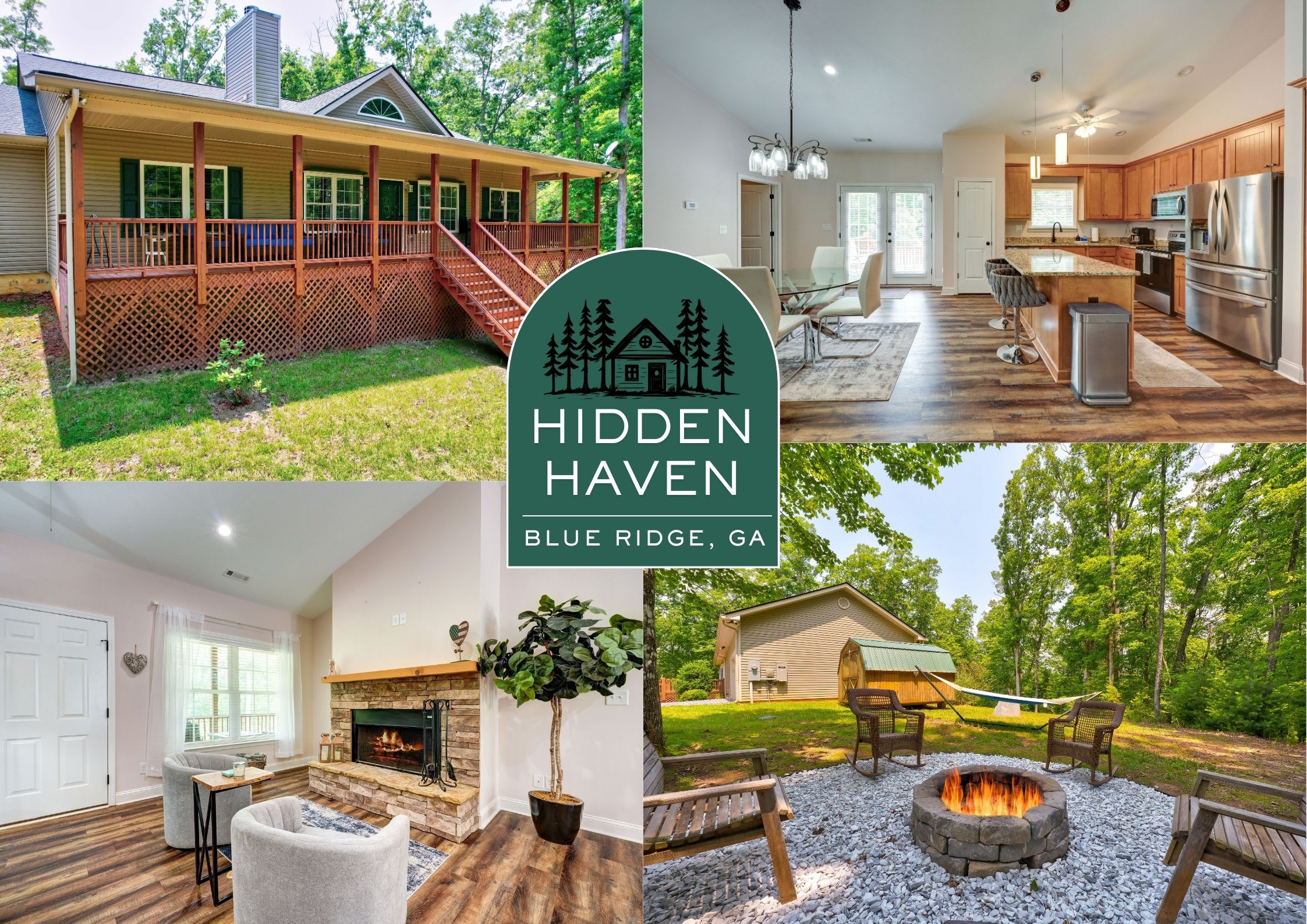 Secluded Escape • Fire Pit • Gazebo • Dog Welcome — Blue Ridge, GA — vacation rental