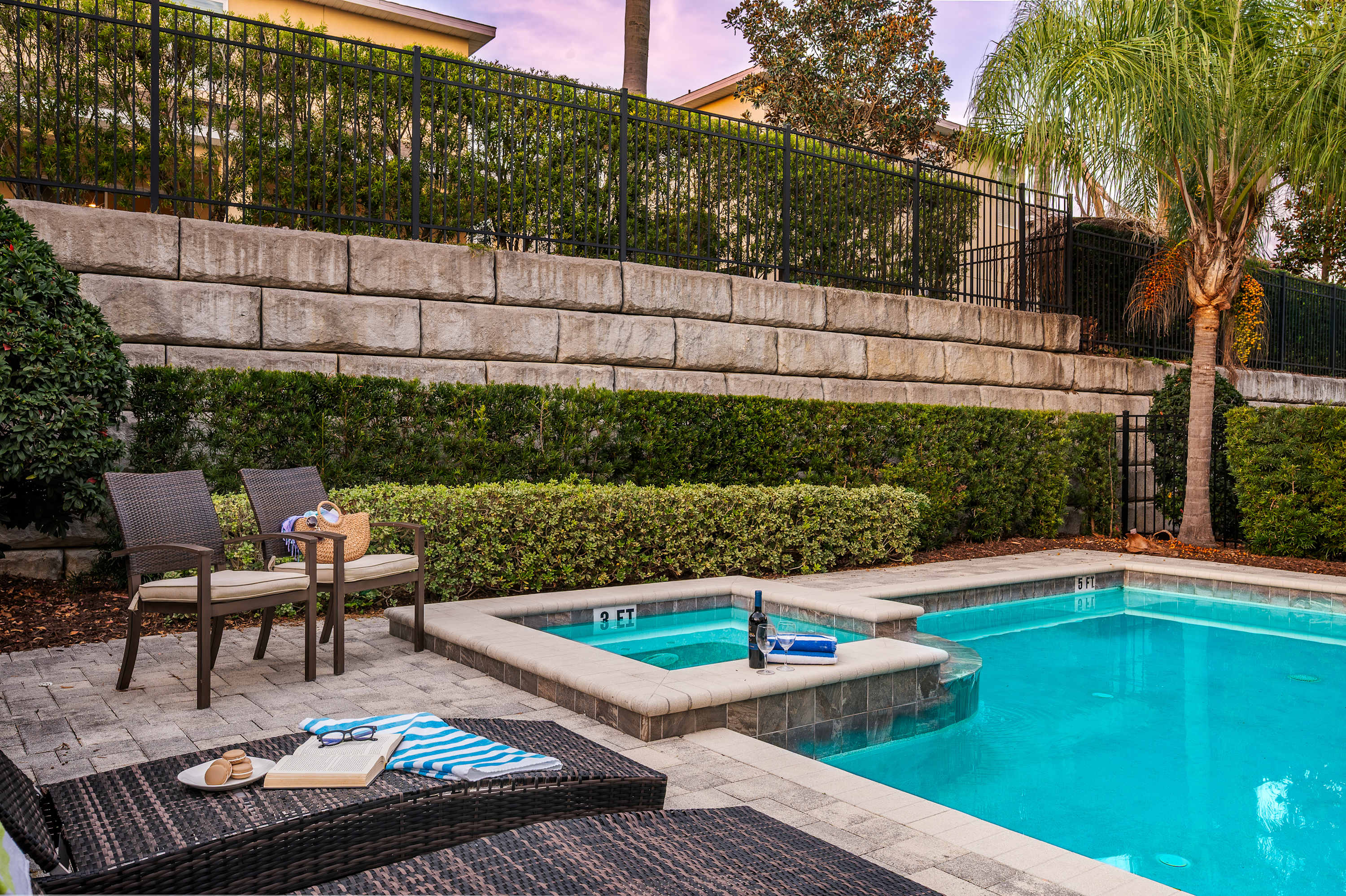 Spacious retreat w/ pool & hot tub