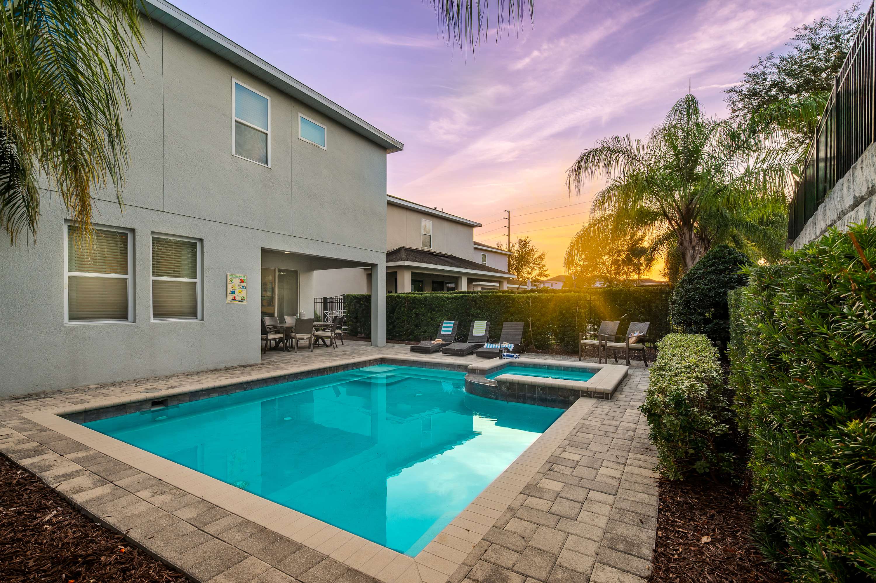 Spacious retreat w/ pool & hot tub