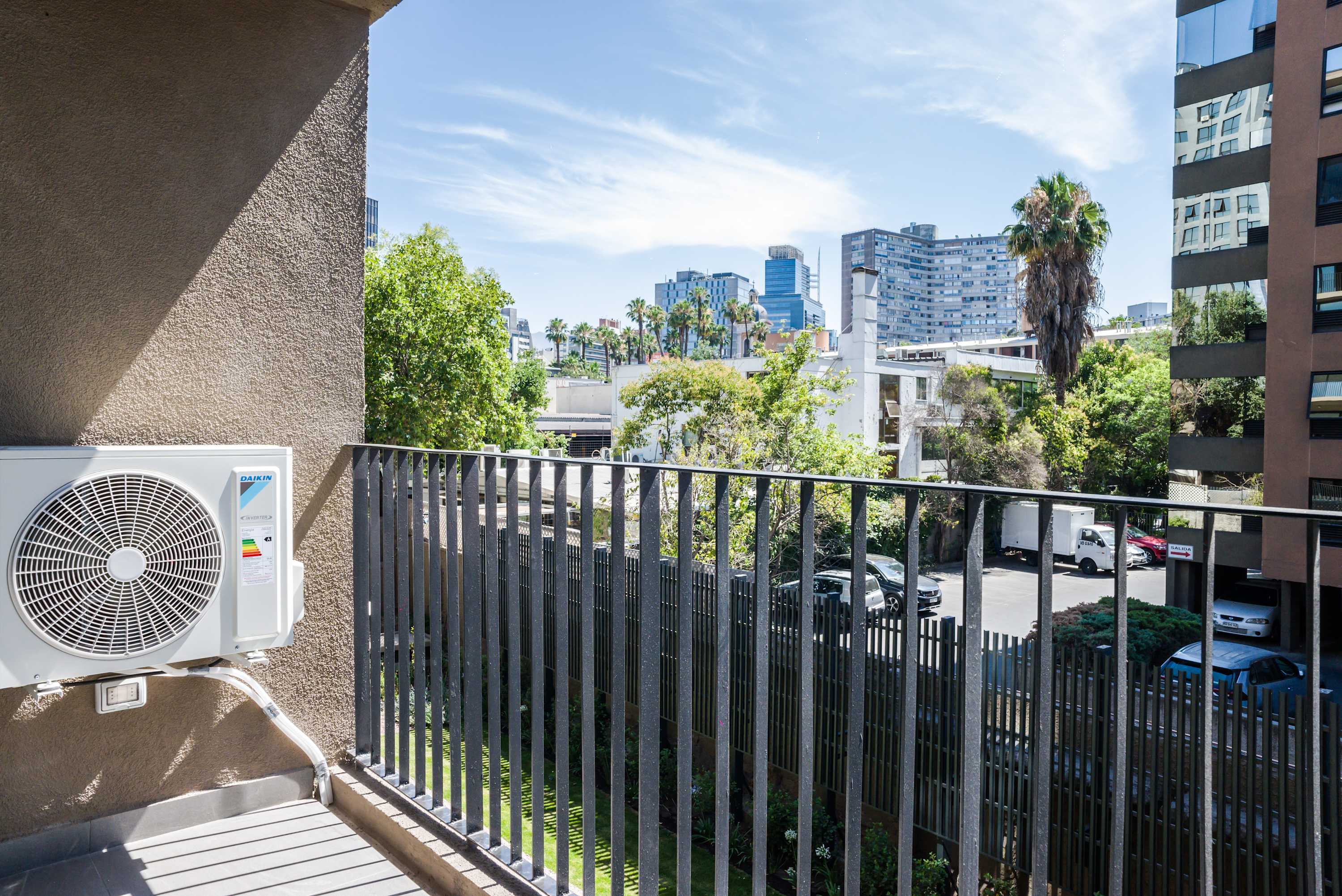 Enjoy city views and fresh air from your private balcony, perfect for morning coffee or evening relaxation.