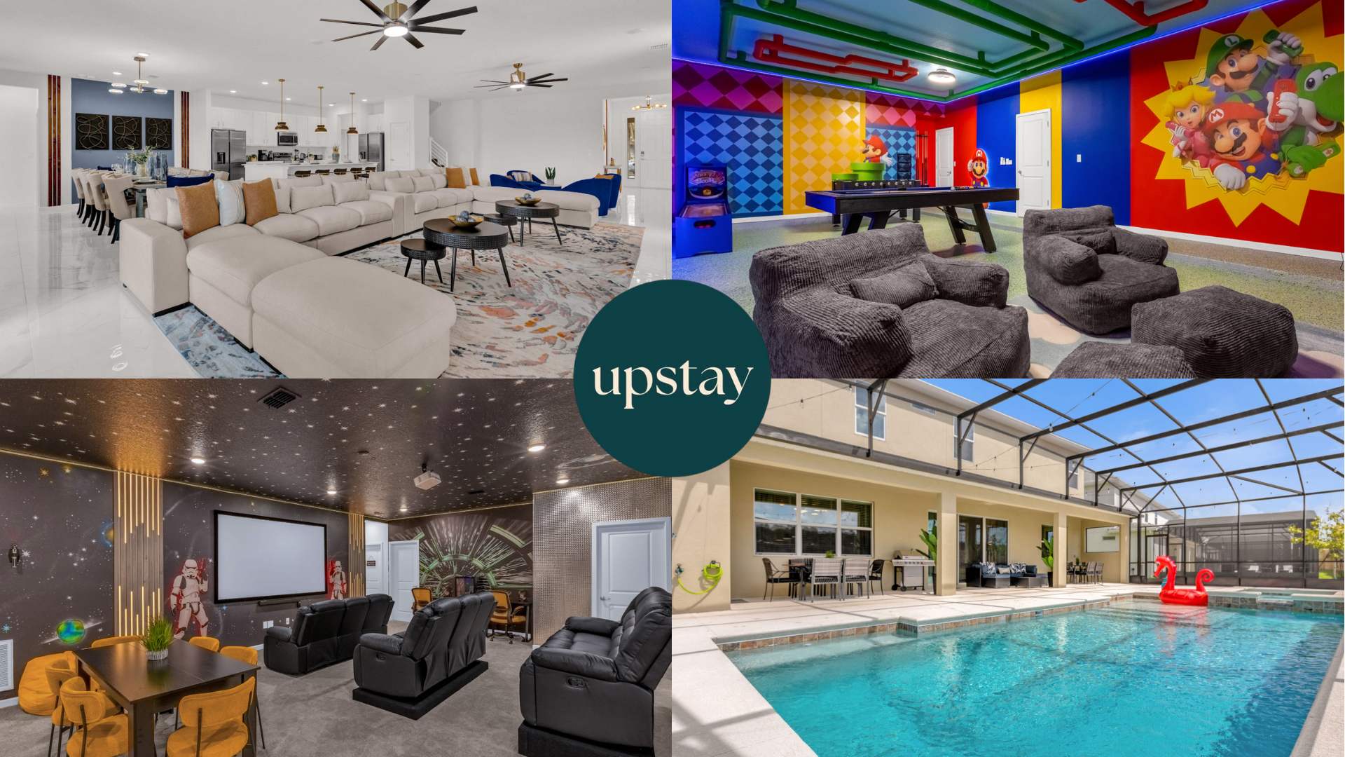 Featured Property Upstay Epic Group Getaway with Pool Theater