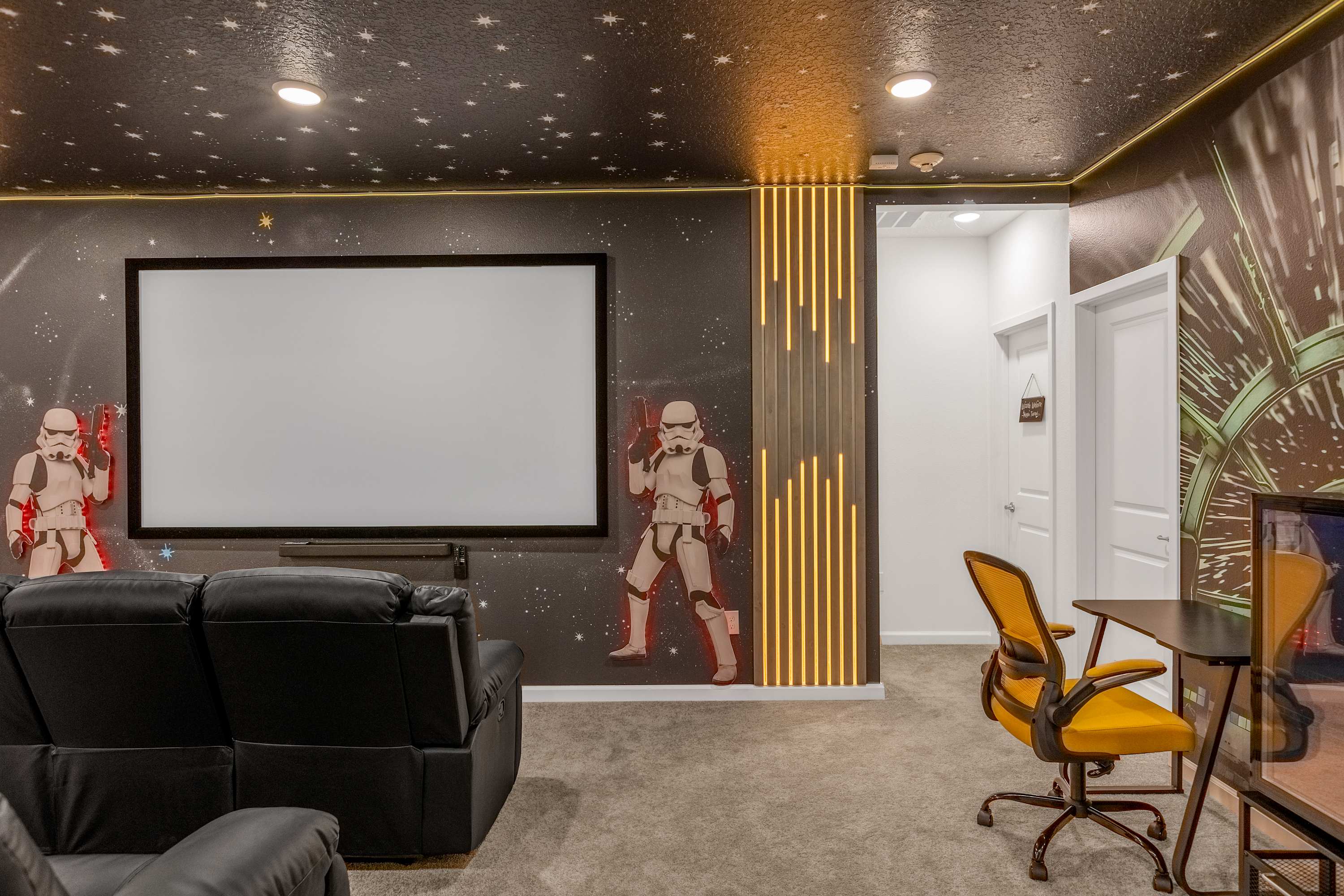 Star Wars In-Home Theatre with Comfortable Seating