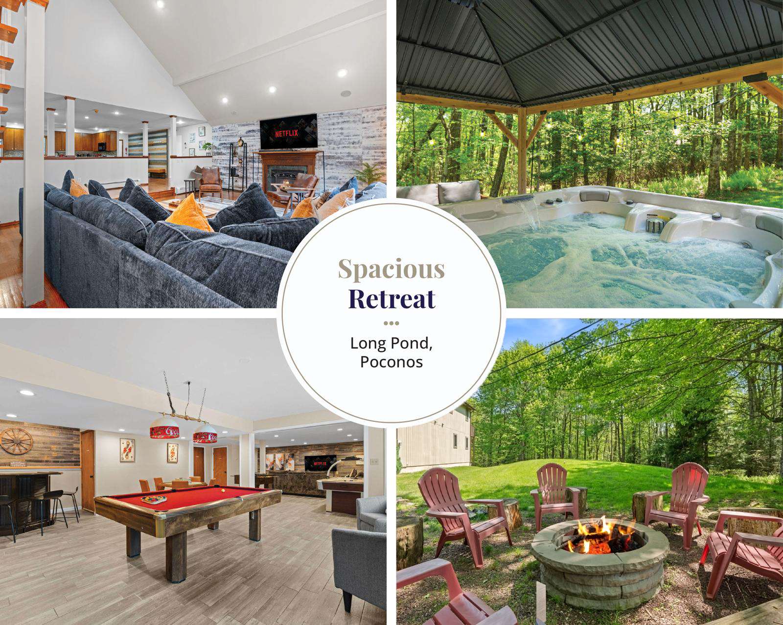 Private 3BR Estate - Hot Tub & Epic Game Room