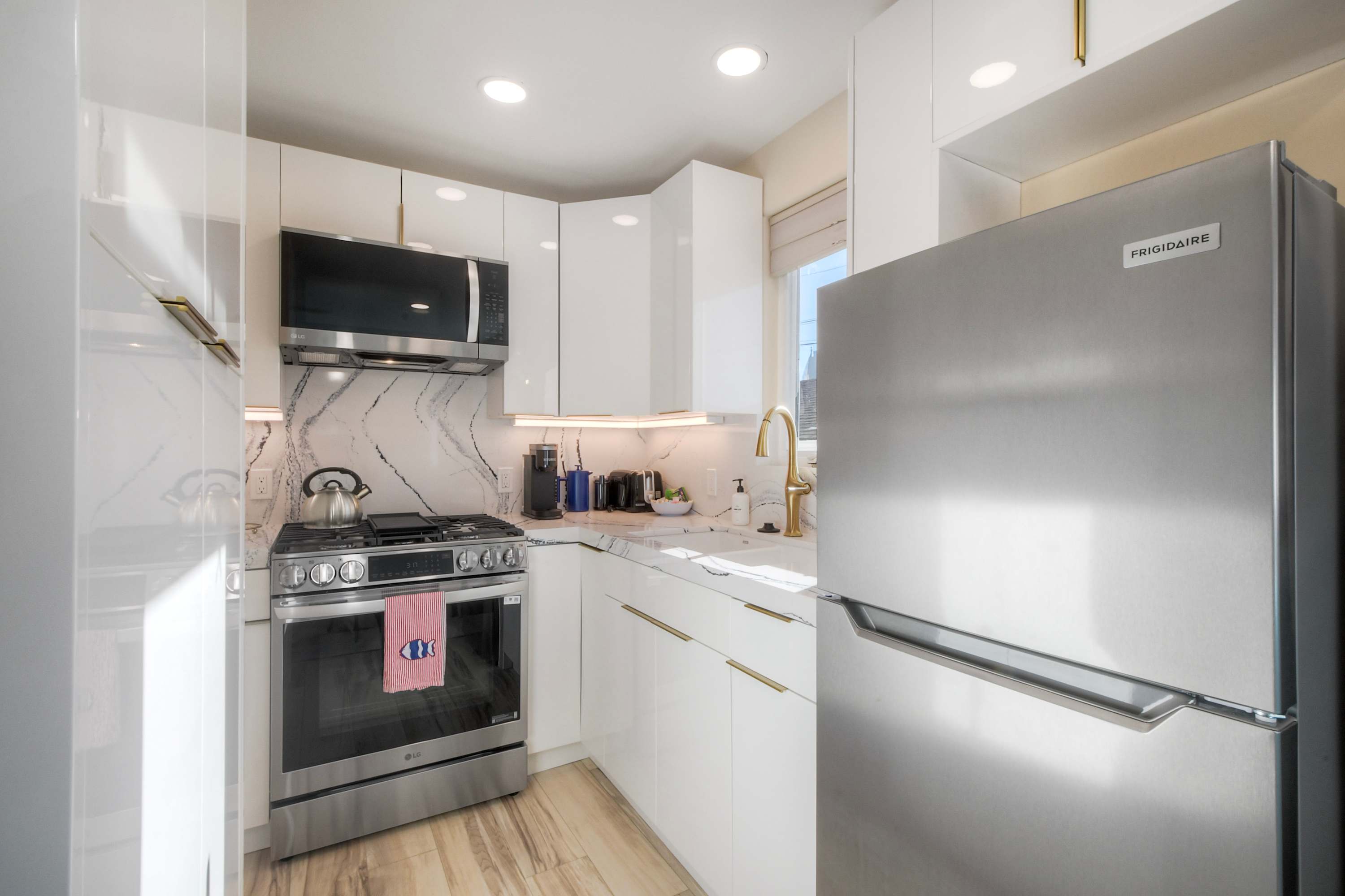 Prepare and enjoy meals in the cozy studio kitchen