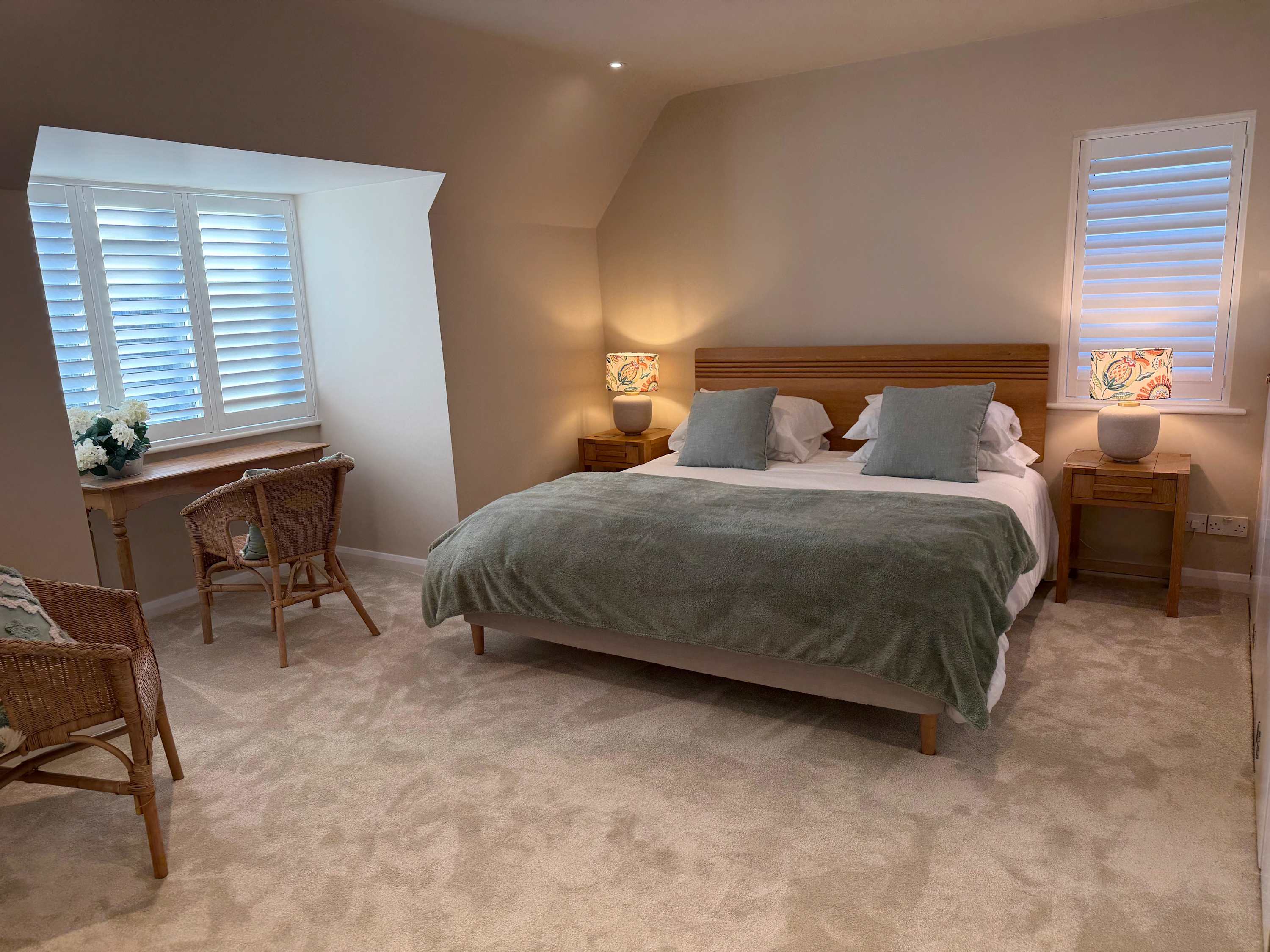 Step into the beautiful master bedroom