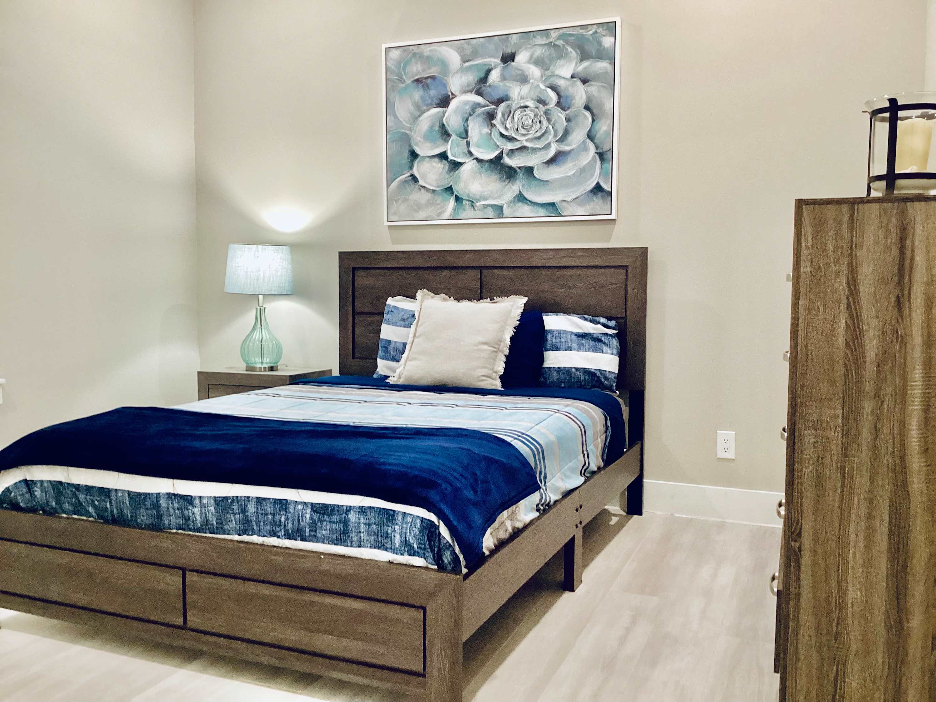 Relax and unwind in the queen room