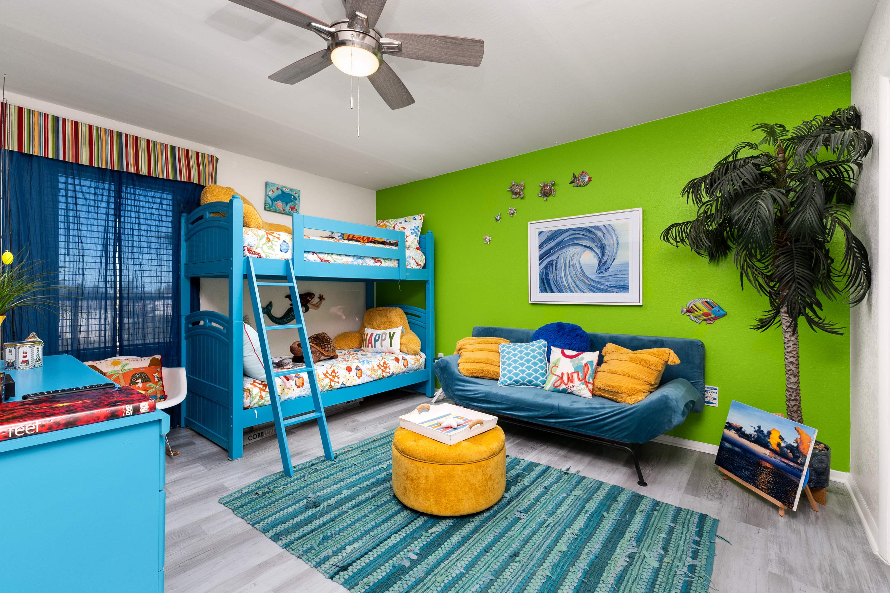 Bedroom 3: Fun bunk room for kids or extra guests