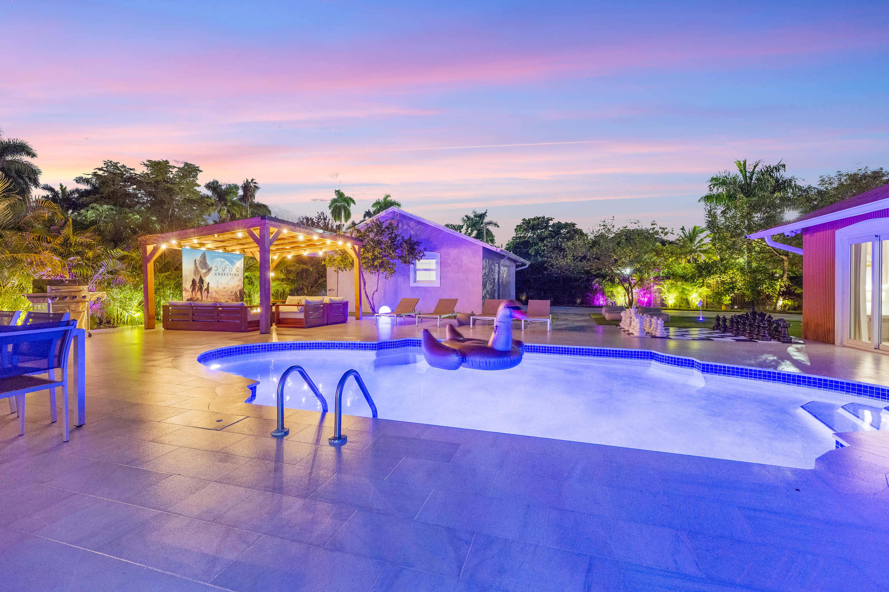 Backyard Paradise, Perfectly Lit Nights