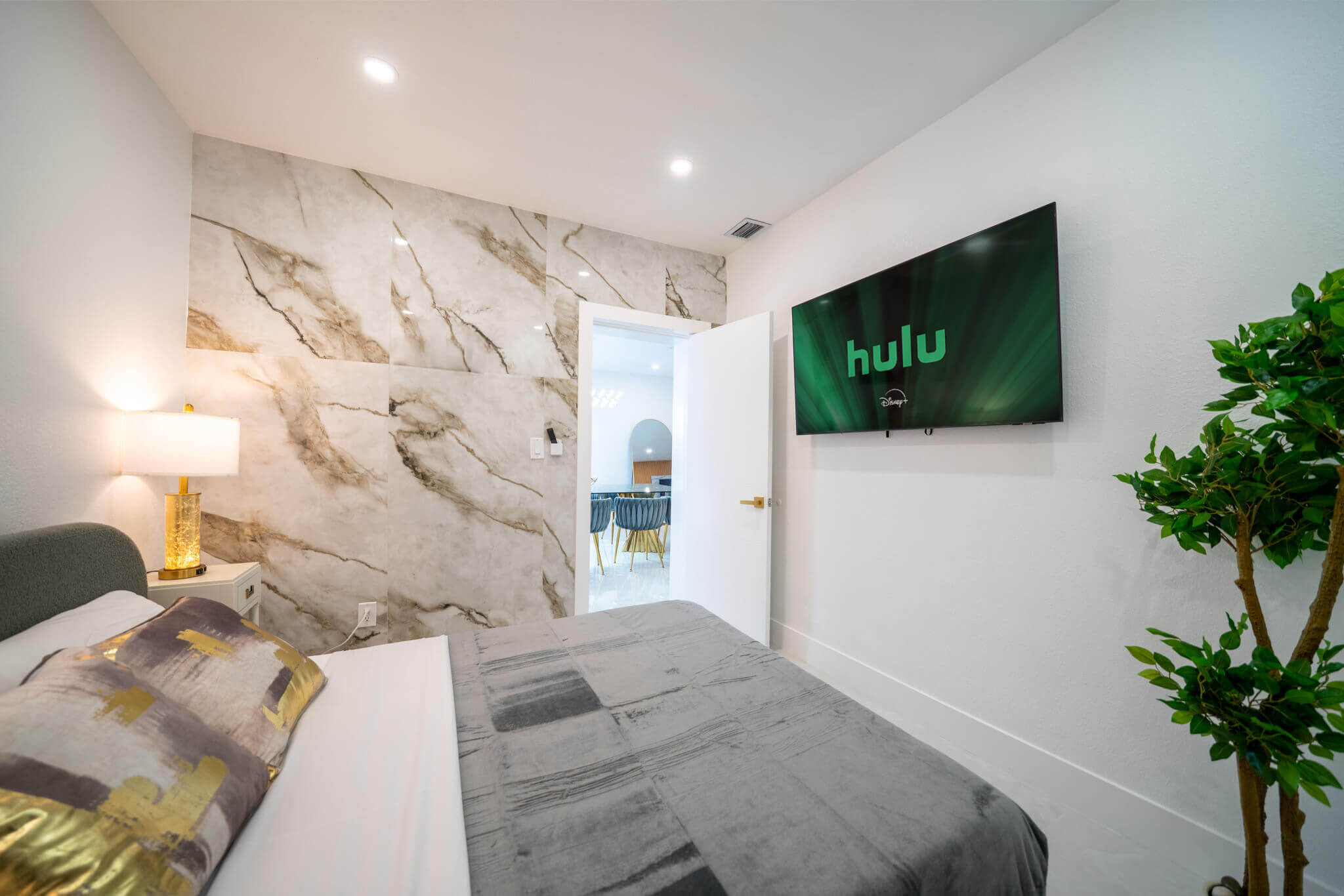 Guest Bedroom with smart TV