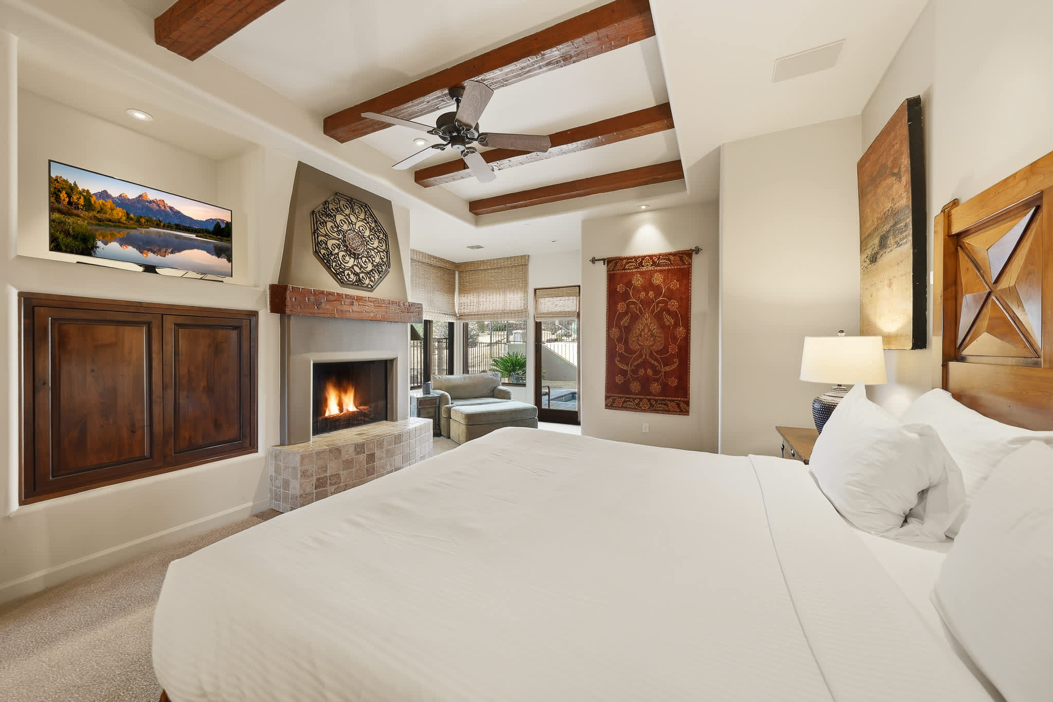 Primary Bedroom | Rocks 122 in North Scottsdale, AZ by Luxus Vacation Properties
