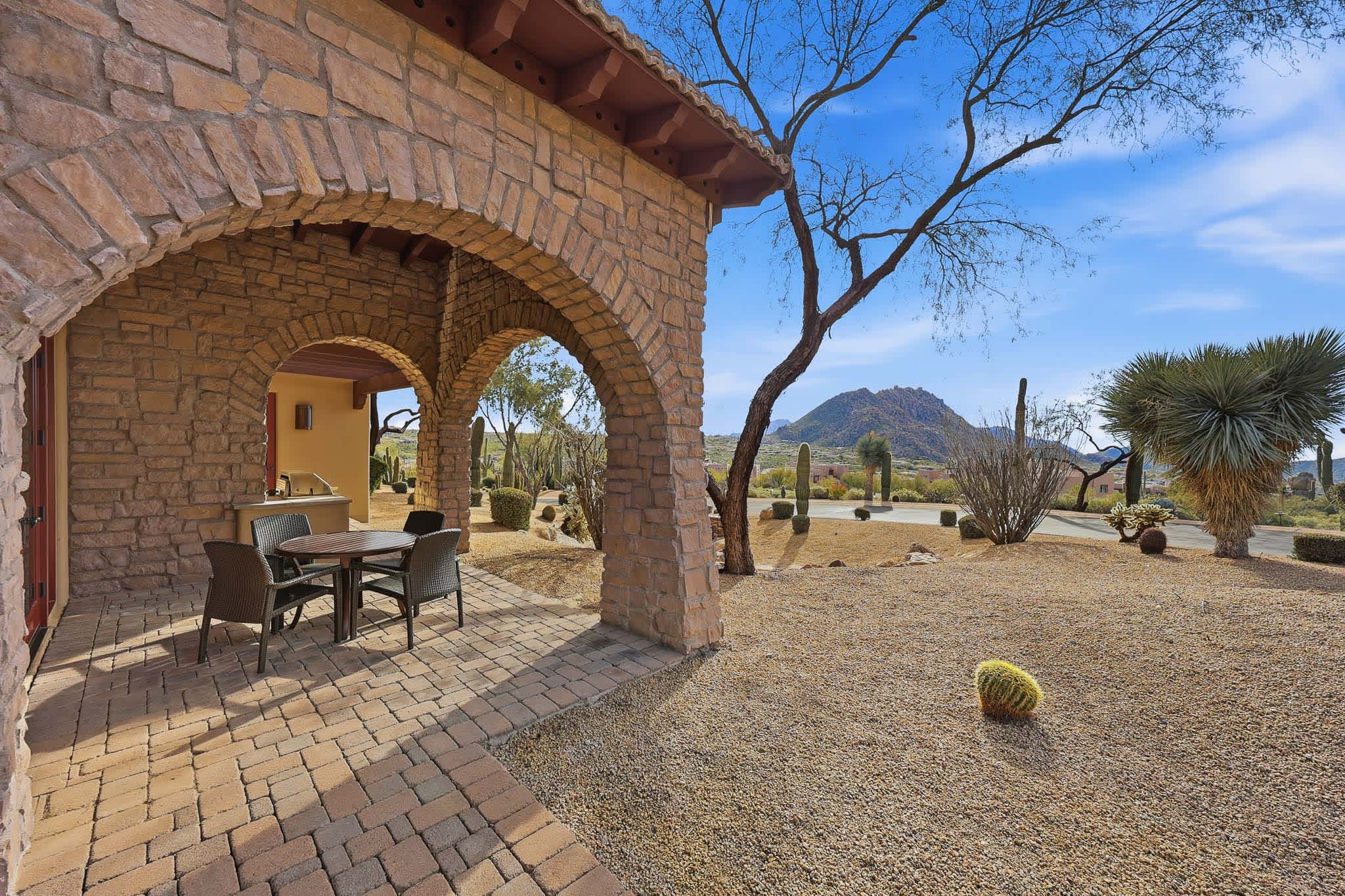 Patio Dining | Rocks 122 in North Scottsdale, AZ by Luxus Vacation Properties