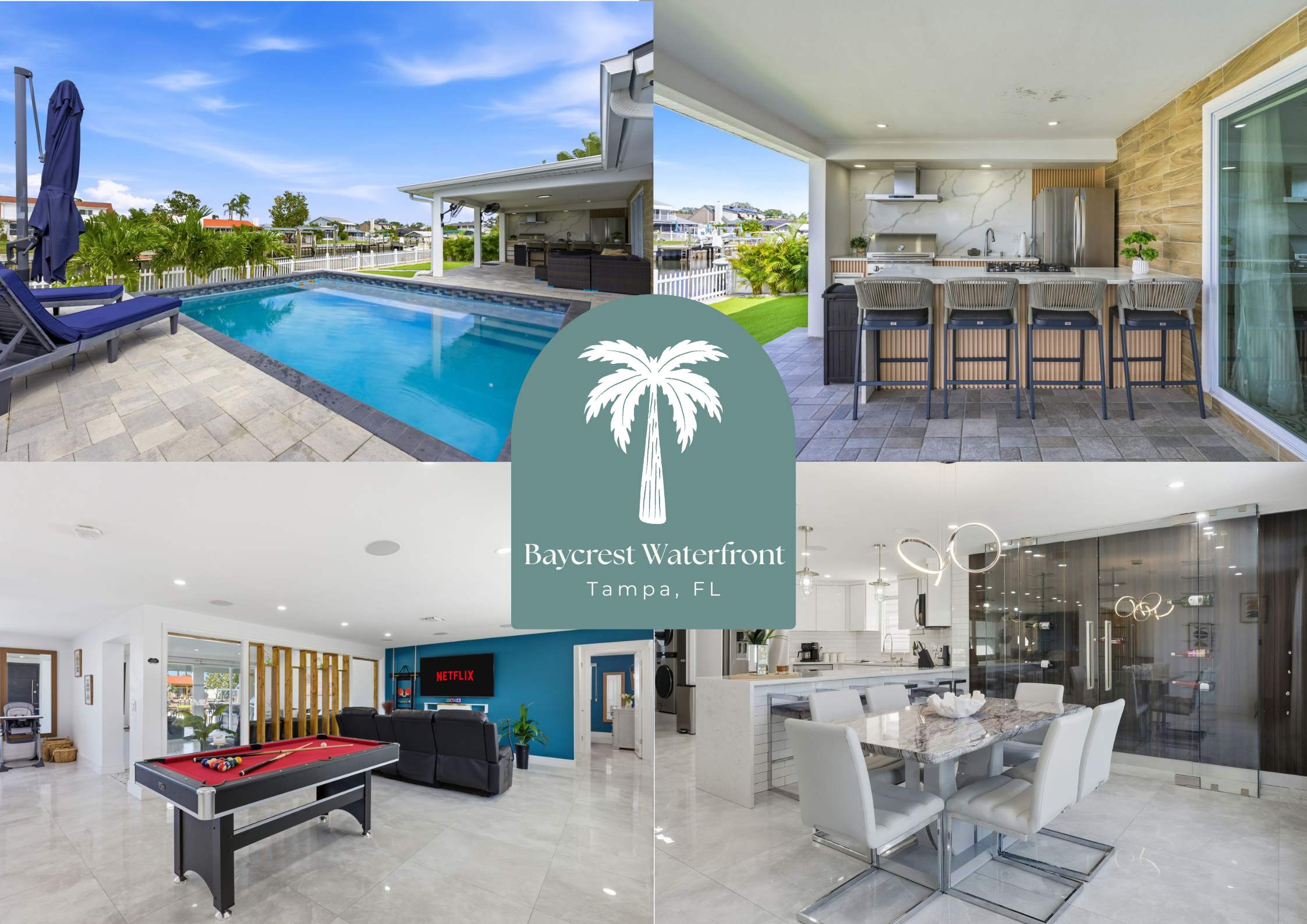 Waterfront Oasis: Heated Pool, Dock, Gym, Bikes — Tampa, FL — vacation rental