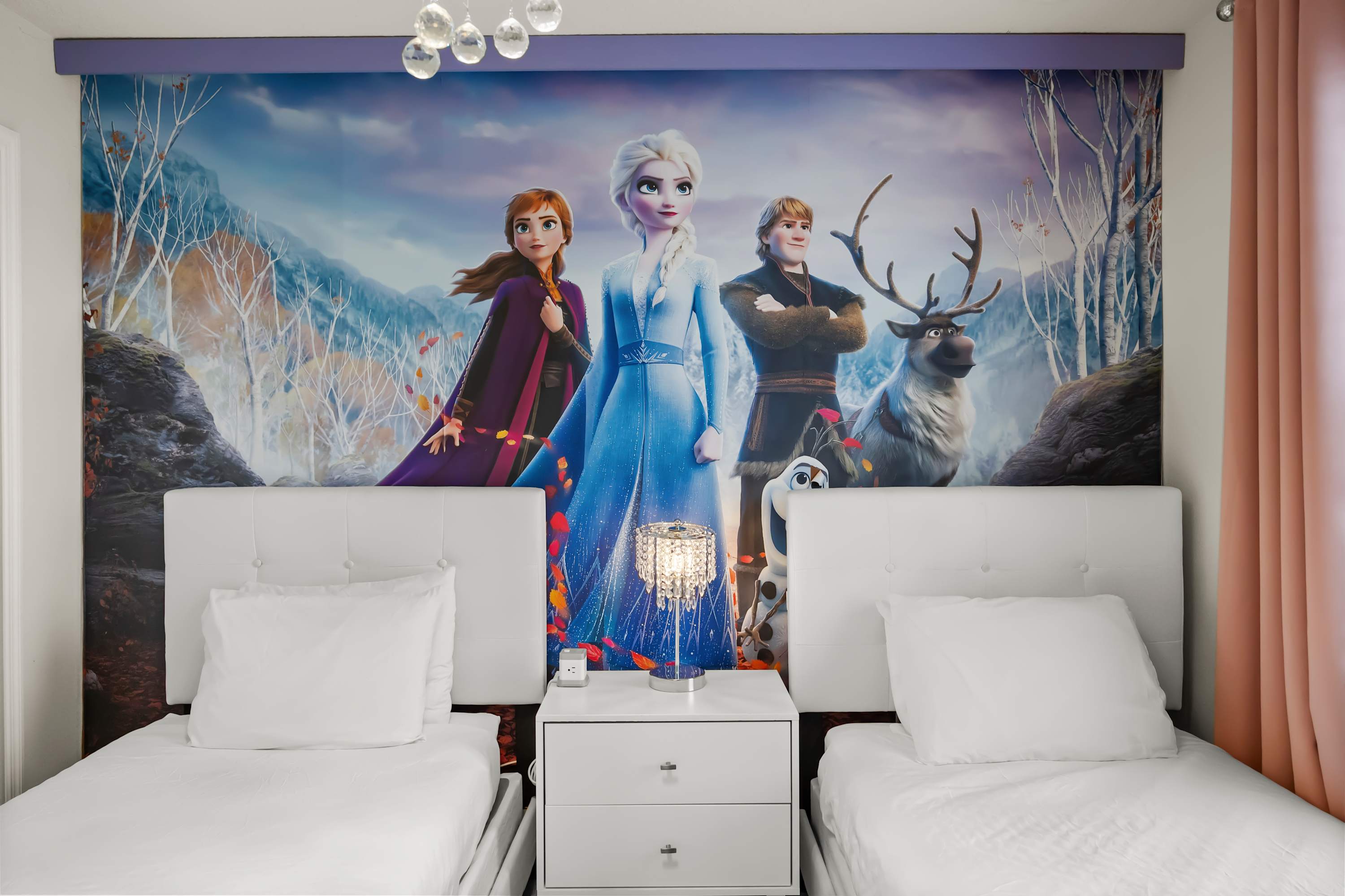 Frozen themed twin bedroom perfect for children