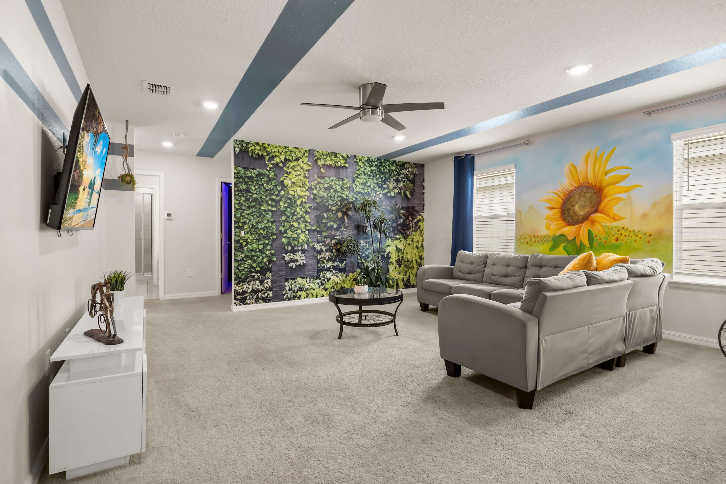 Relax in the bright and spacious family lounge