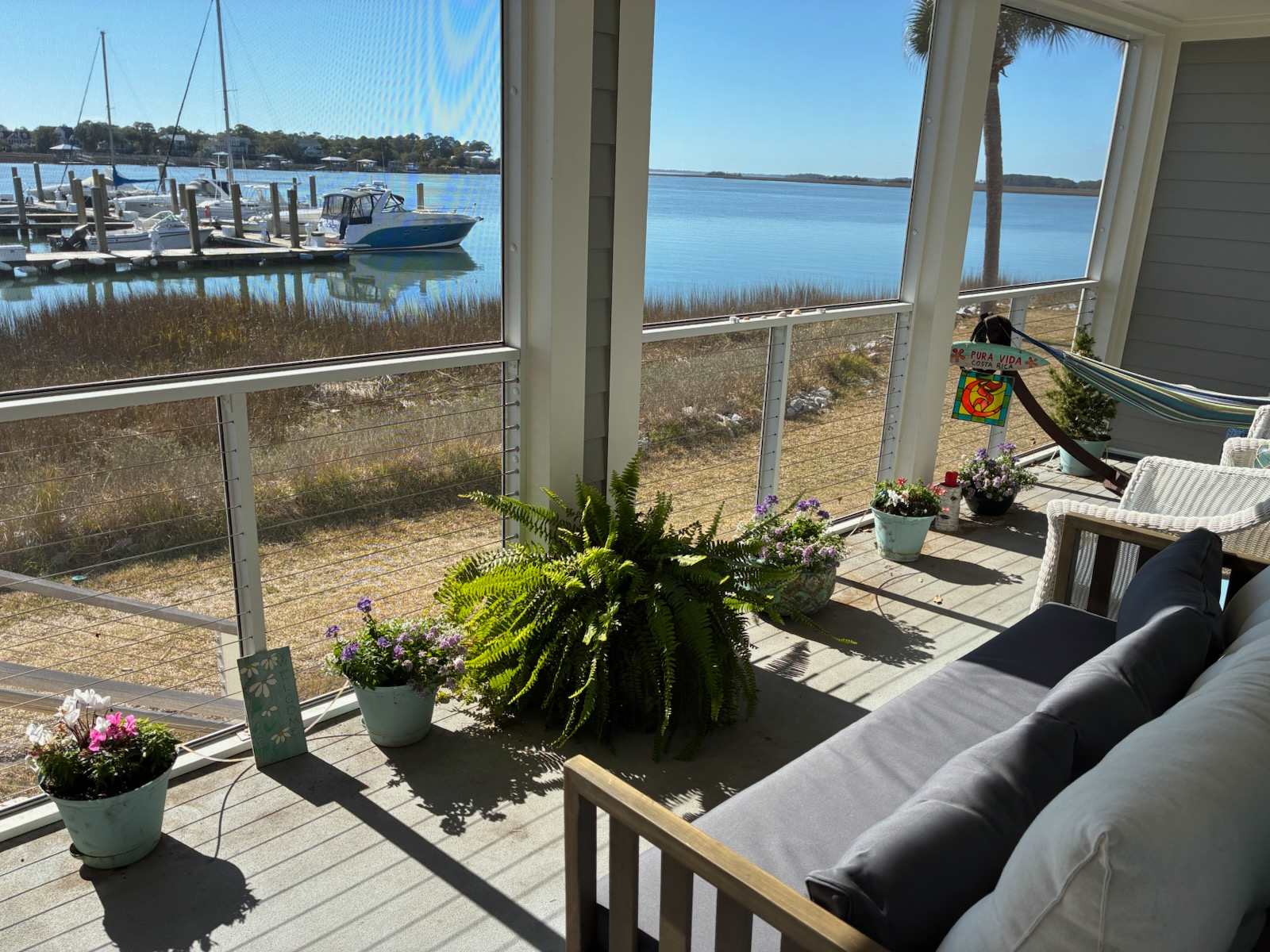 1st-floor riverfront condo w/spectacular river views, balcony, and central AC — Folly Beach, SC — vacation rental