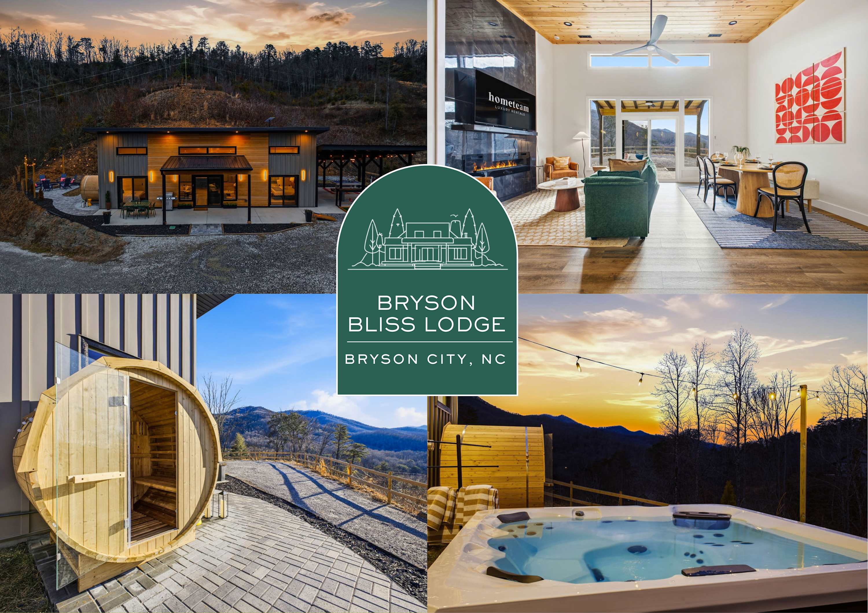 Luxe Mtn Cabin - Sleeps 9 - Sauna - Hot Tub - Games — Bryson City, NC — vacation rental