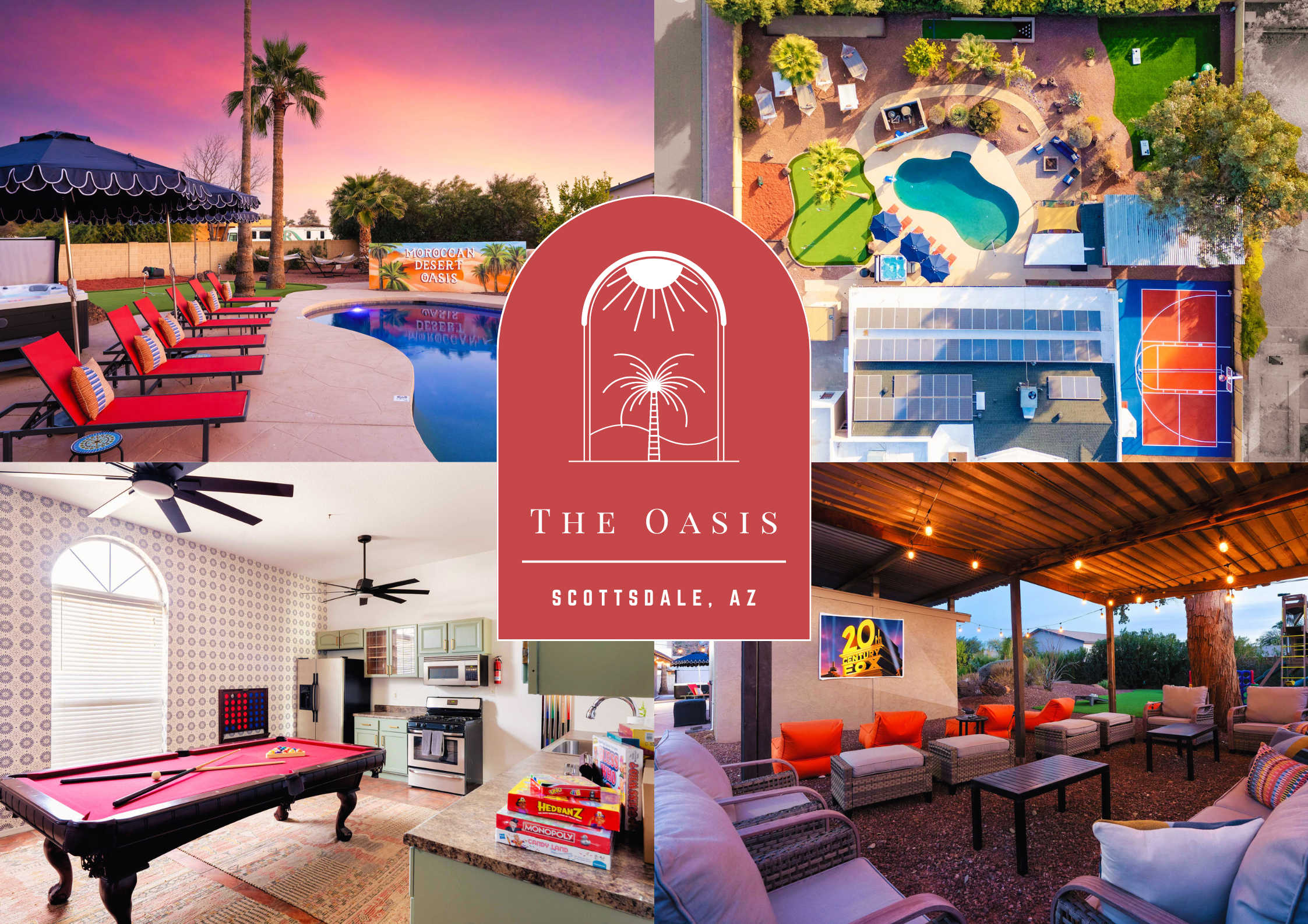 The Oasis: Sleeps 24, FREE Heated Pool, Pickleball — Scottsdale, AZ — vacation rental