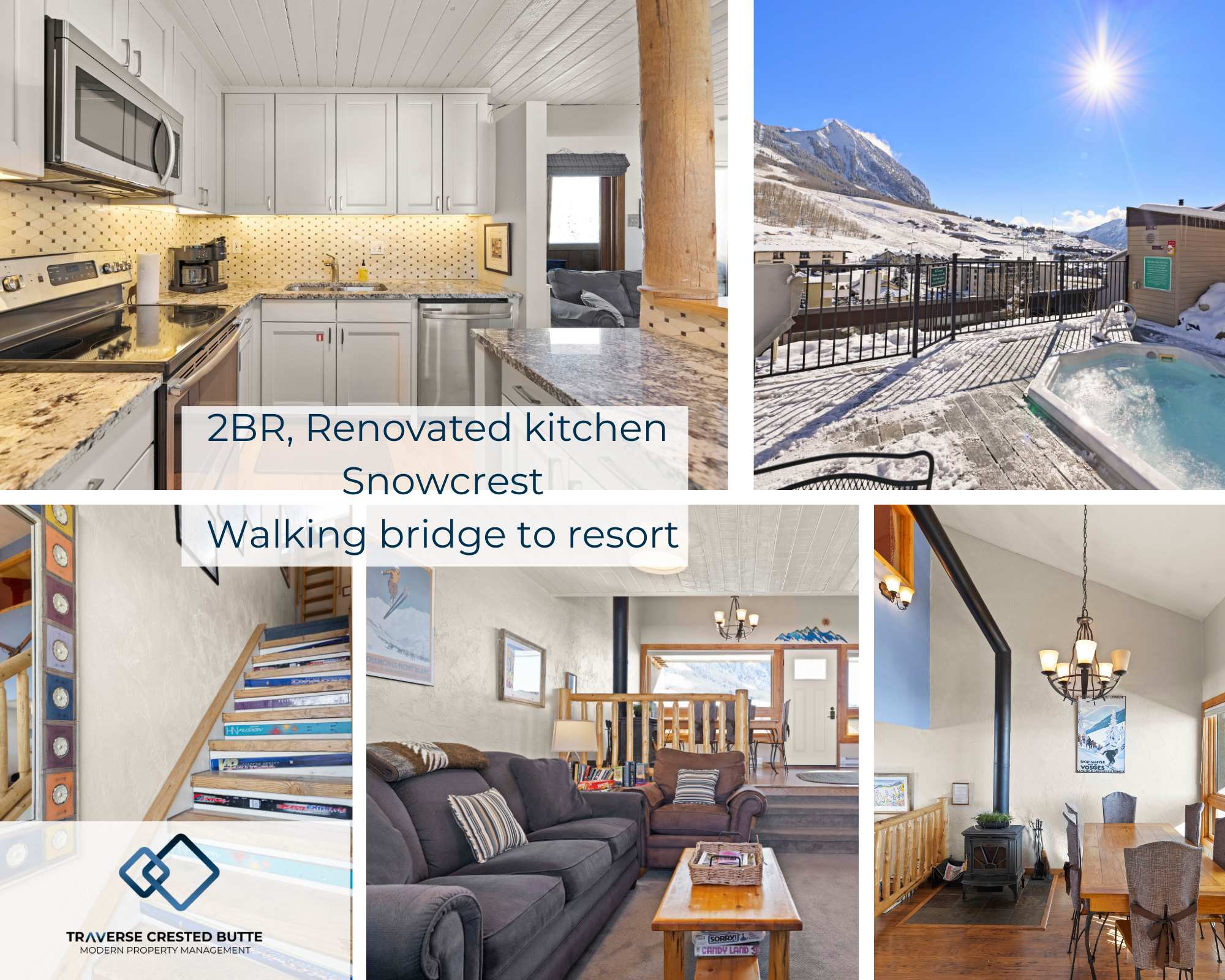 Snowcrest Classic Crested Butte! 2 Bed, 2bath — Crested Butte, CO — vacation rental
